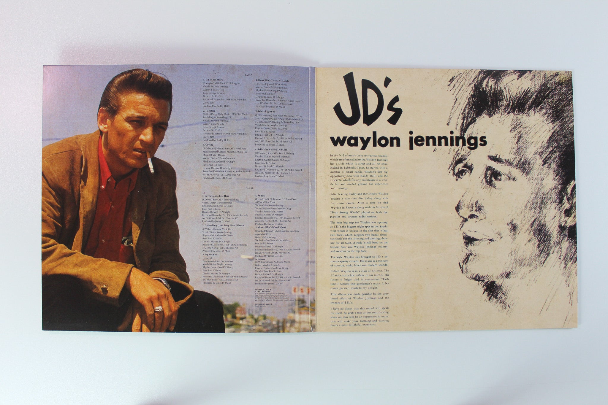 Waylon Jennings - Original Outlaw on Goldenlane Red White & Blue Vinyl