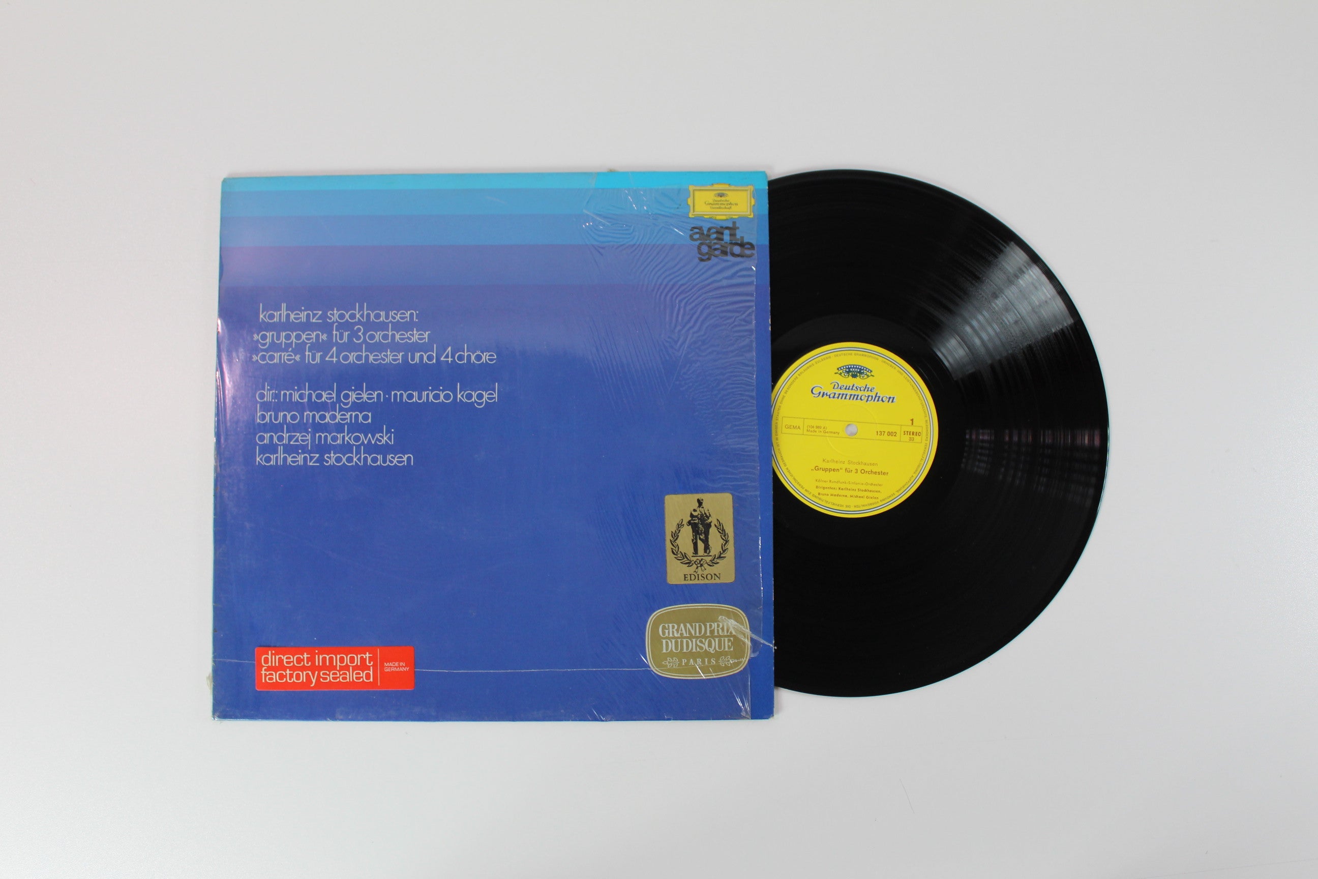 Karlheinz Stockhausen, Michael Gielen, Mauricio Kagel, Bruno Maderna, Andrzej Markowski, Karlheinz Stockhausen - »Gruppen« Für 3 Orchester / »Carré« Für 4 Orchester Und 4 Chöre on Deutsche Grammophon Avantgarde