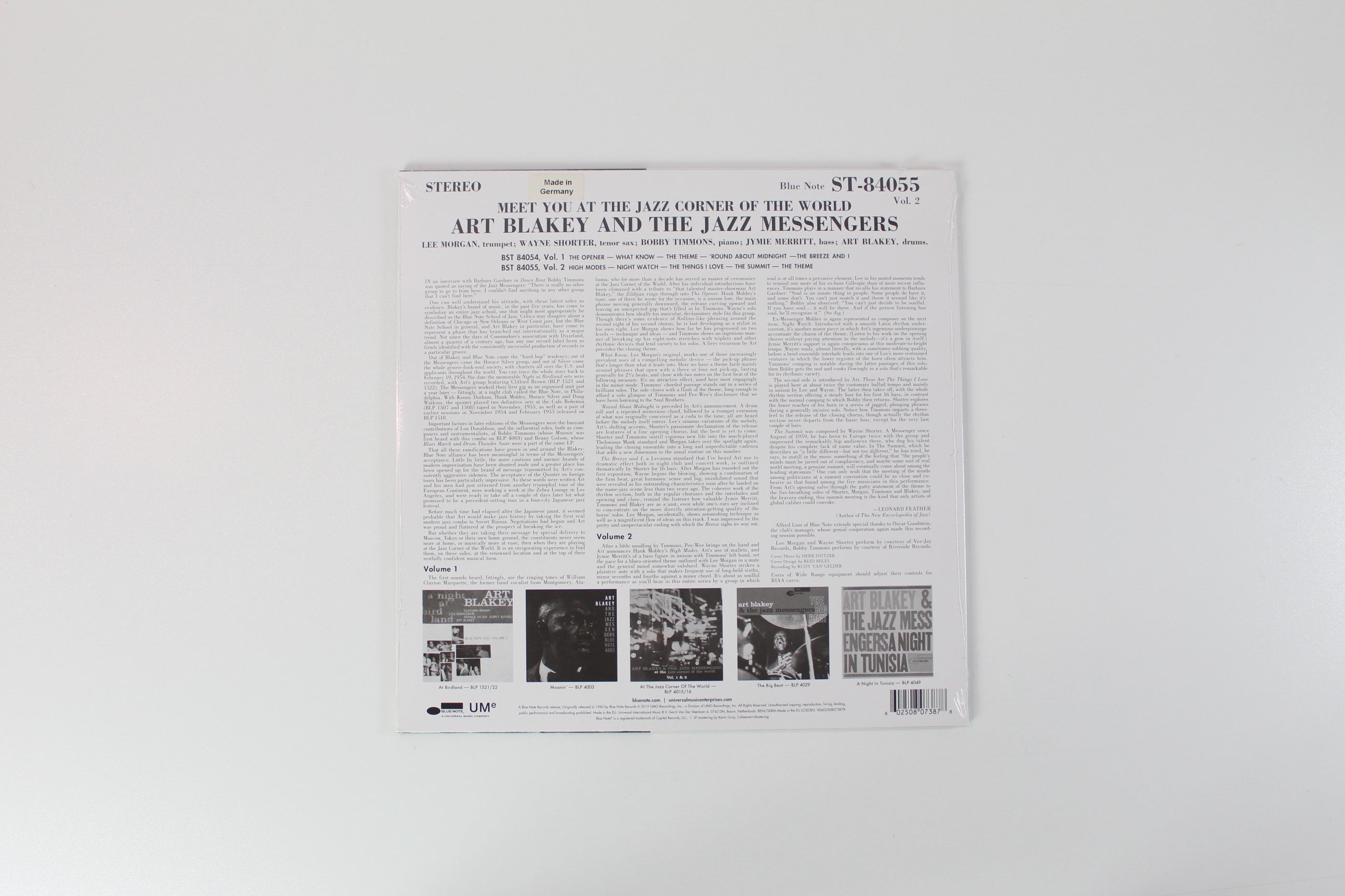 Art Blakey & The Jazz Messengers - Meet You At The Jazz Corner Of The World (Volume 2) on Blue Note - Blue Note 80 Vinyl Reissue Series