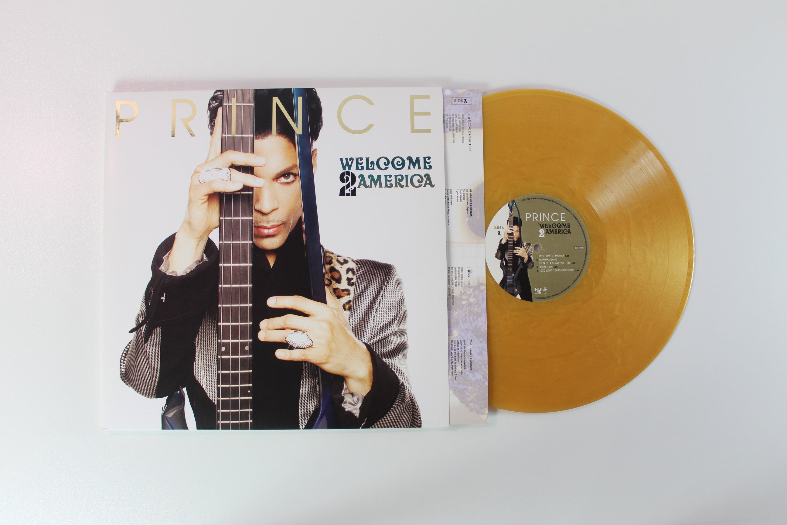 Prince - Welcome 2 America on NPG Legacy Ltd Gold Vinyl