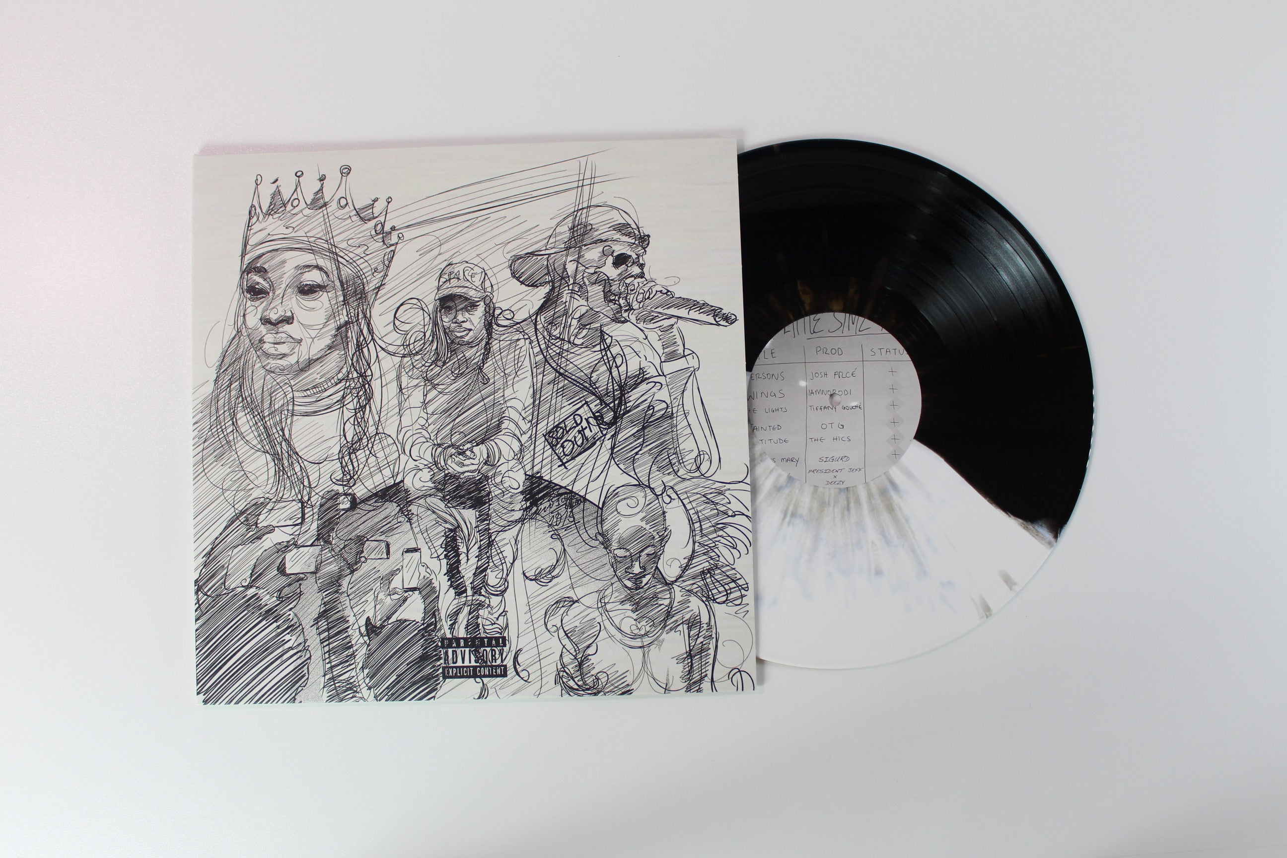 Little Simz - A Curious Tale Of Trials + Persons on Age 101 Vinyl Me Please Black/White Split + Gold Spatter Vinyl Reissue