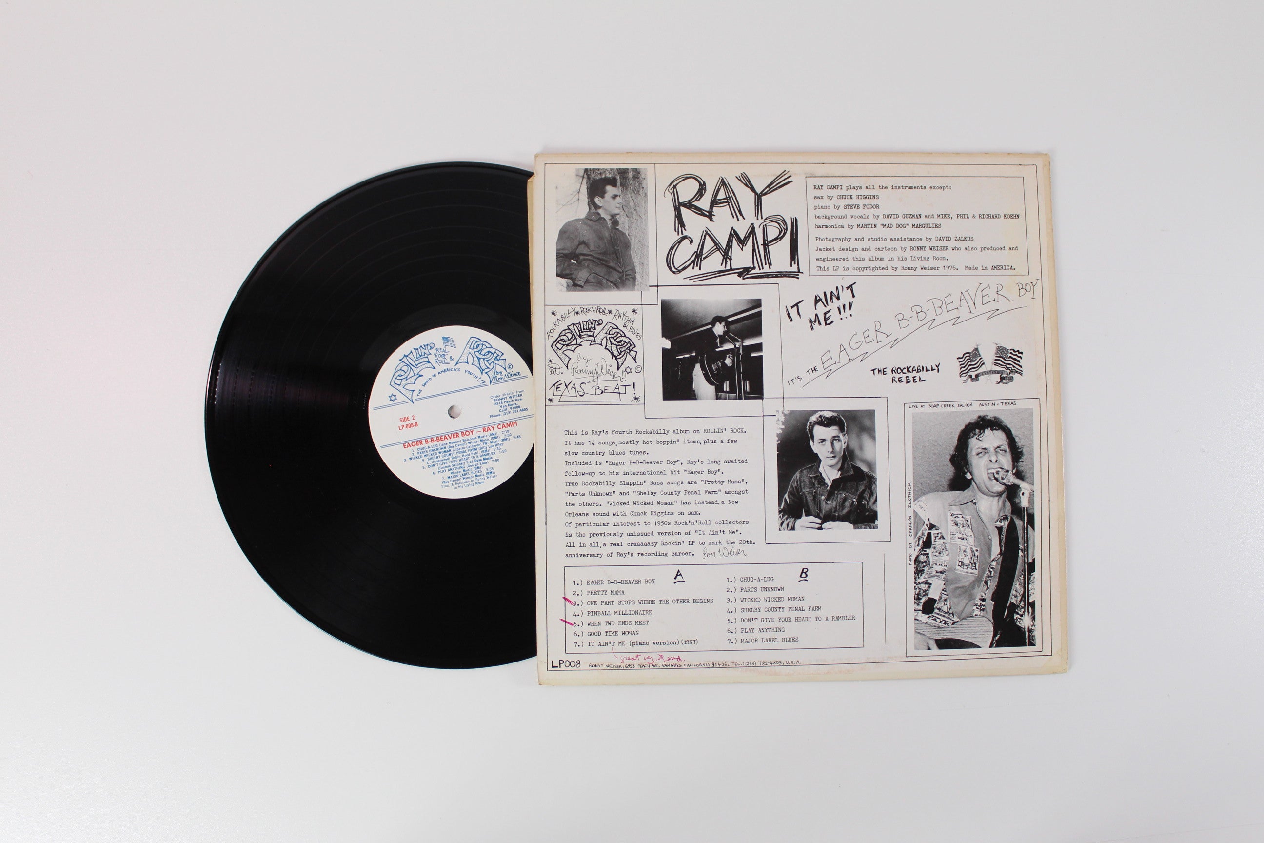 Ray Campi - It Ain't Me - Eager B-B-Beaver Boy on Rollin' Rock