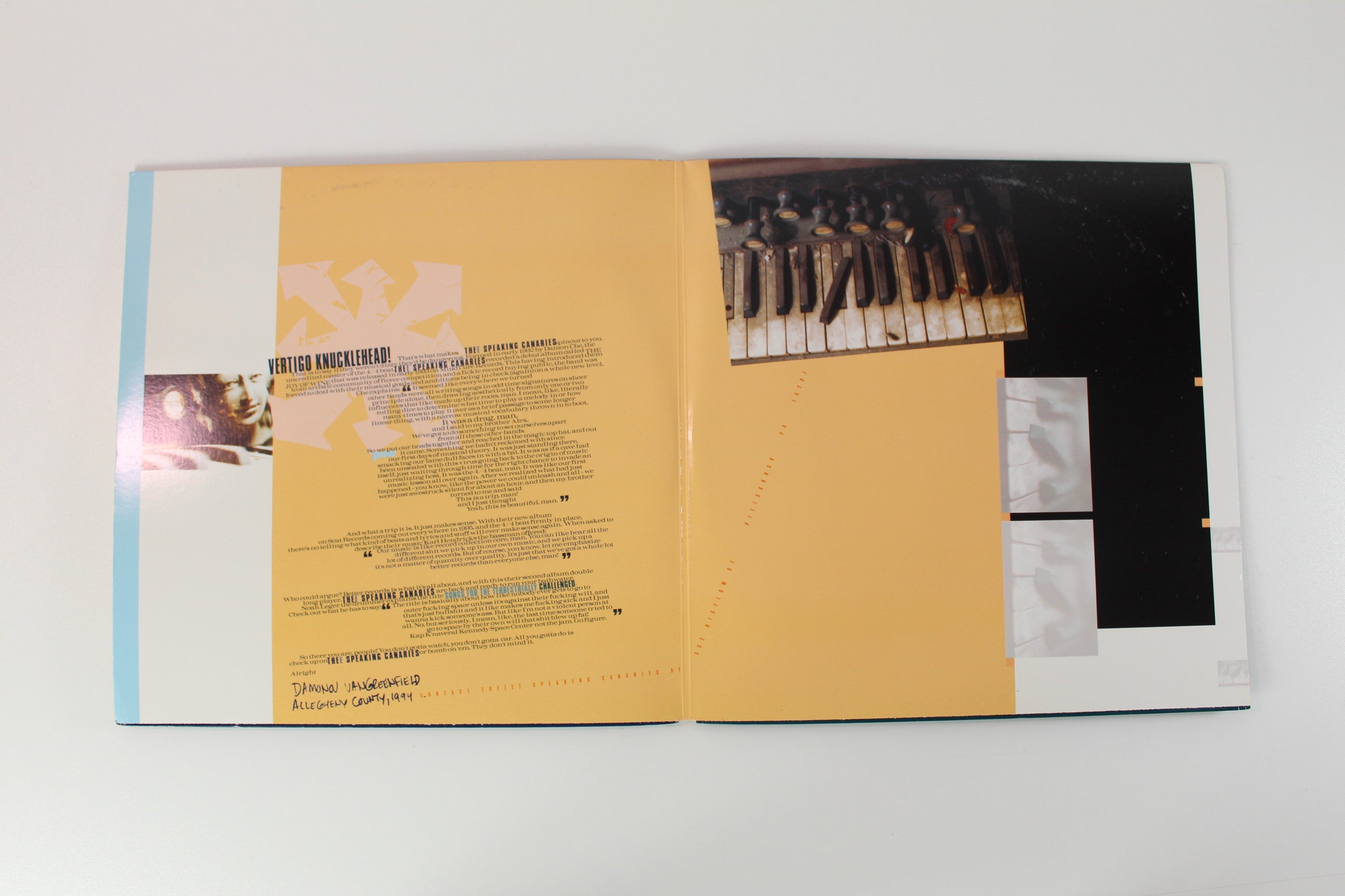 The Speaking Canaries - Songs For The Terrestrially Challenged on Scat Records