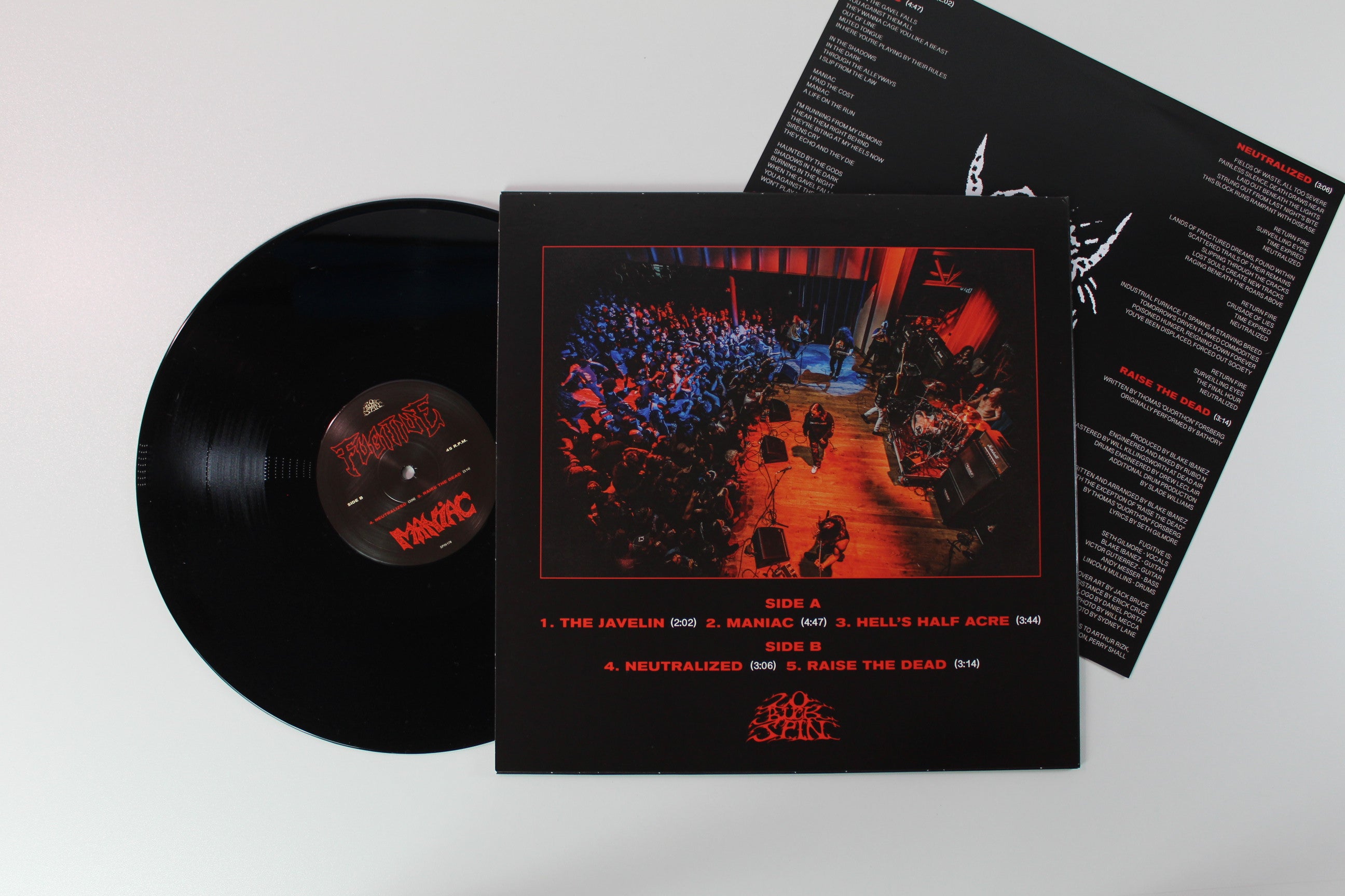 Fugitive - Maniac on 20 Buck Spin 12" 45 RPM EP Reissue