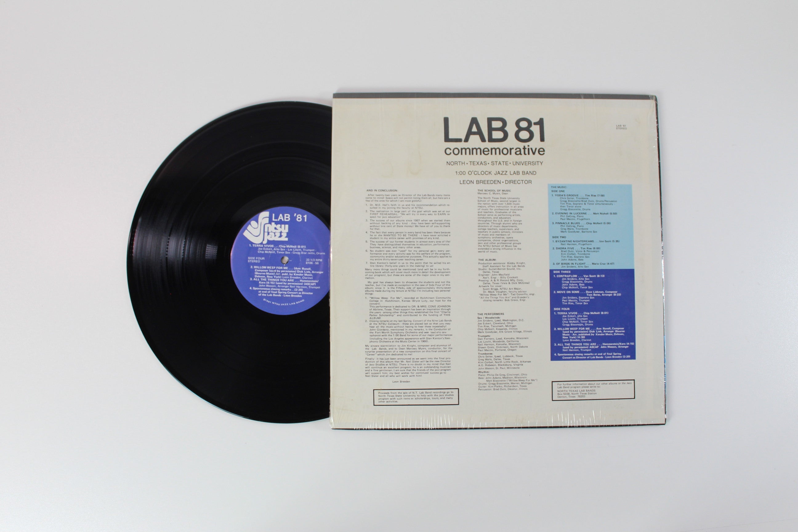 1:00 O'Clock Lab Band, Leon Breeden - Lab 81 Commemorative on NTSU Lab