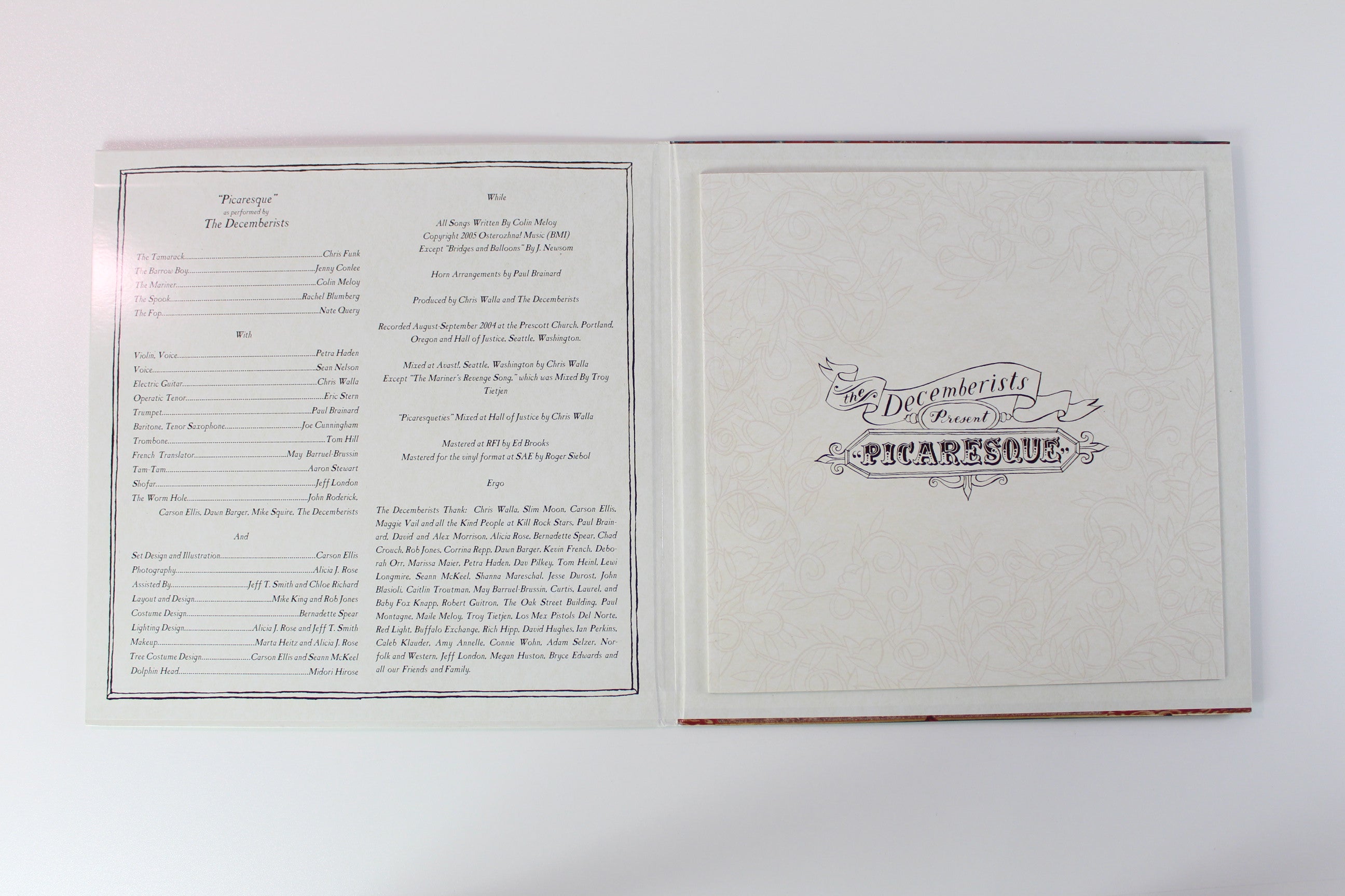 The Decemberists - Picaresque on Kill Rock Stars Ltd Clear Vinyl Reissue