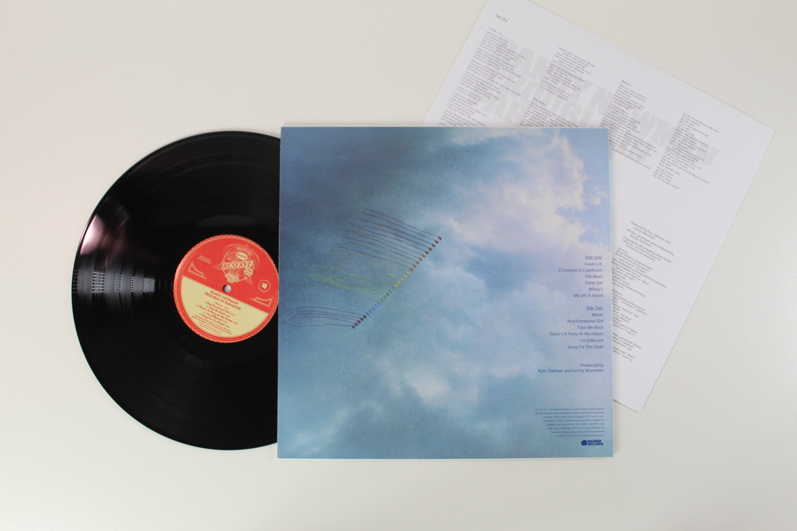 Randy Newman - Trouble In Paradise on Rhino Records [Rhino Reserve]