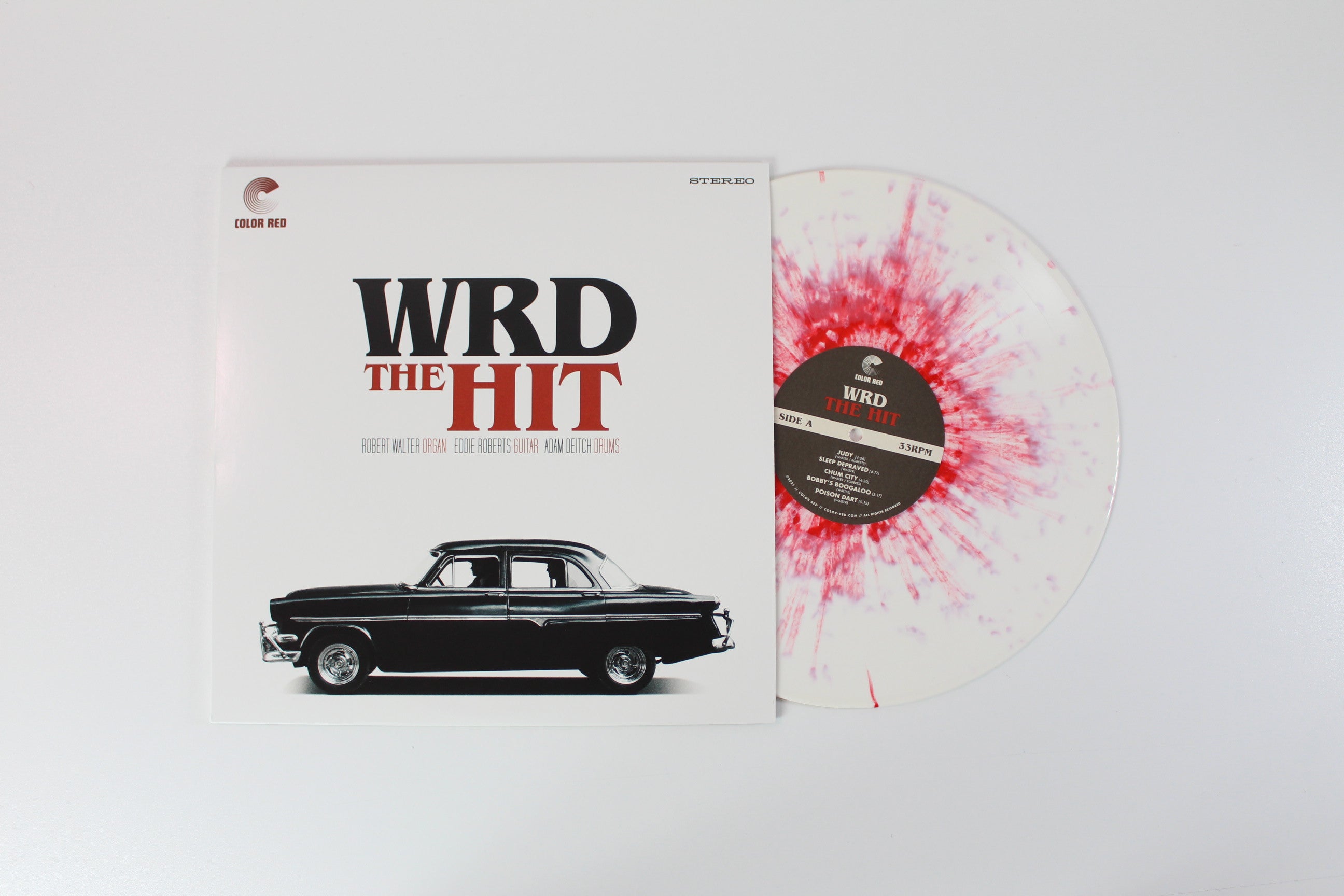 W.R.D. - The Hit on Color Red Records [White Blood-Splatter]
