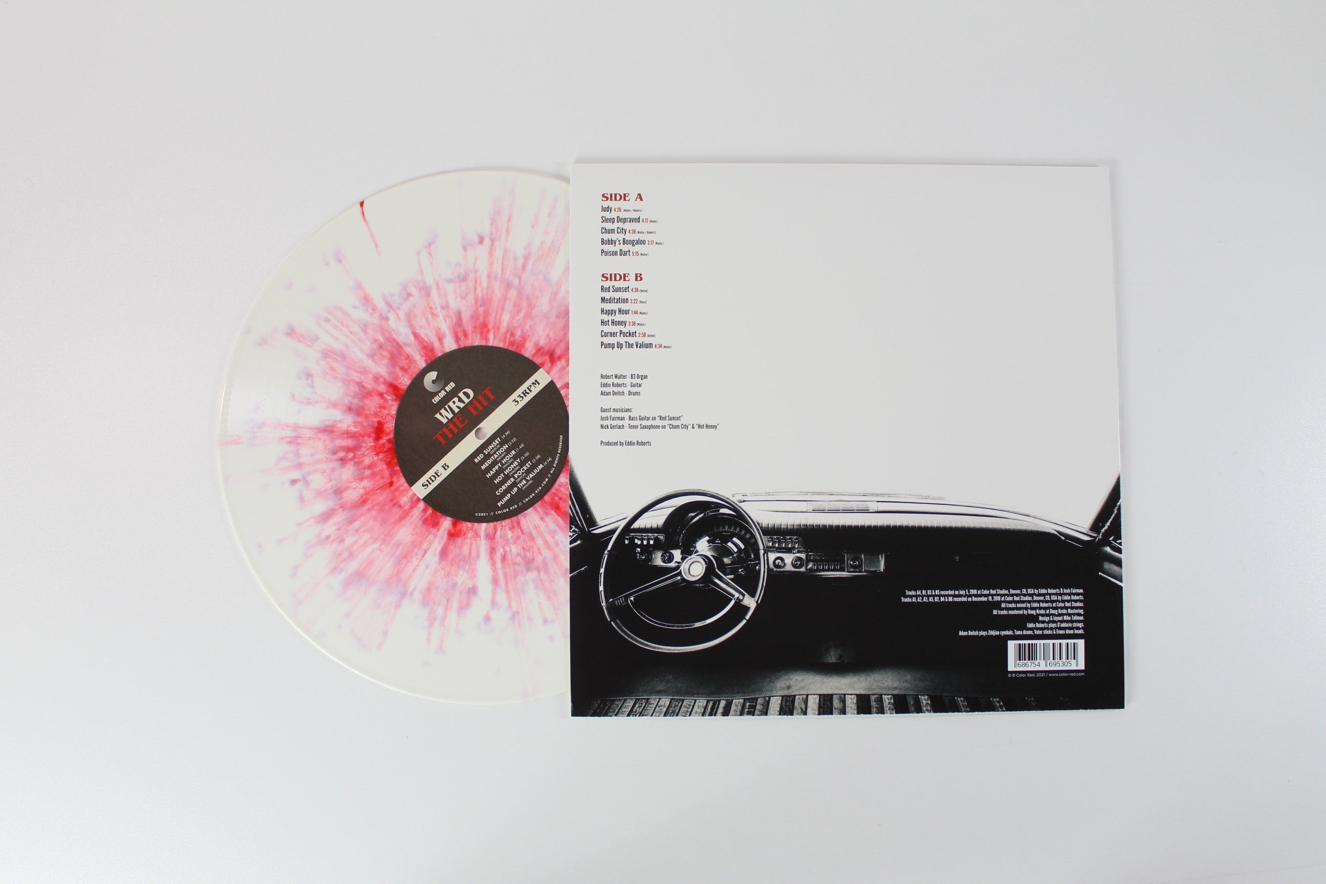W.R.D. - The Hit on Color Red Records [White Blood-Splatter]
