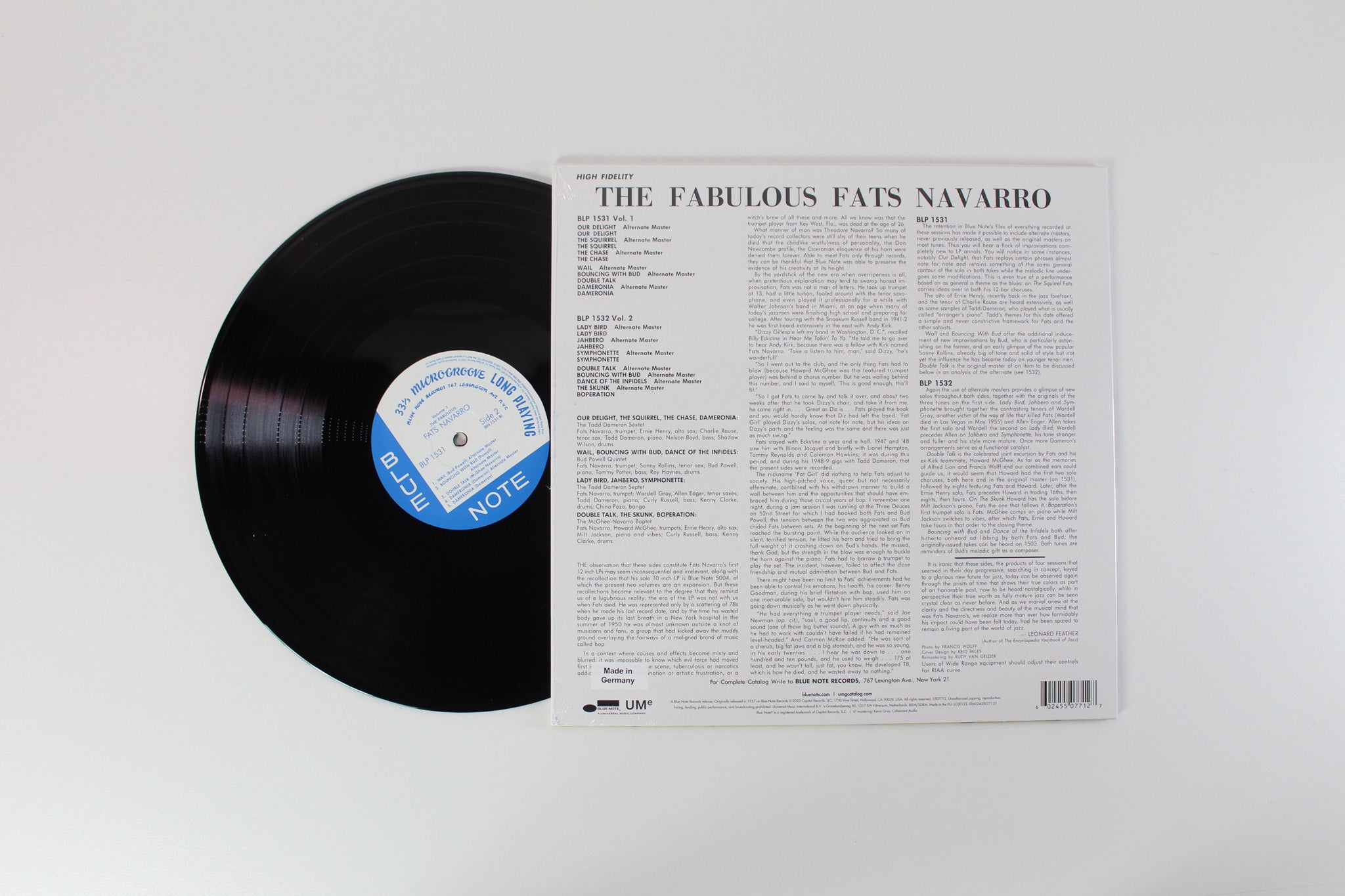 Fats Navarro - The Fabulous Fats Navarro Volume 1 on Blue Note - Blue Note Classic Vinyl Series