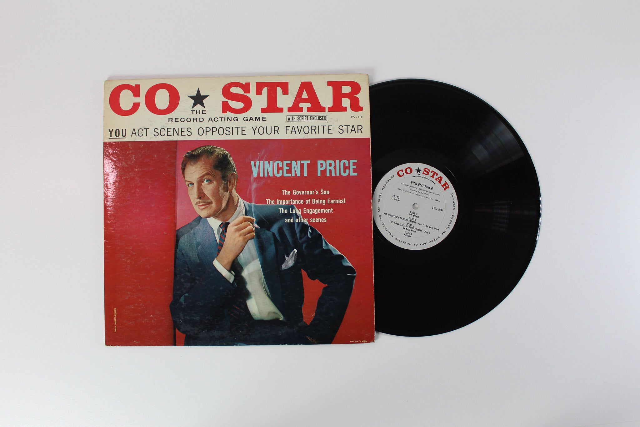 Vincent Price - Co-Star - The Record Acting Game on Co-Star