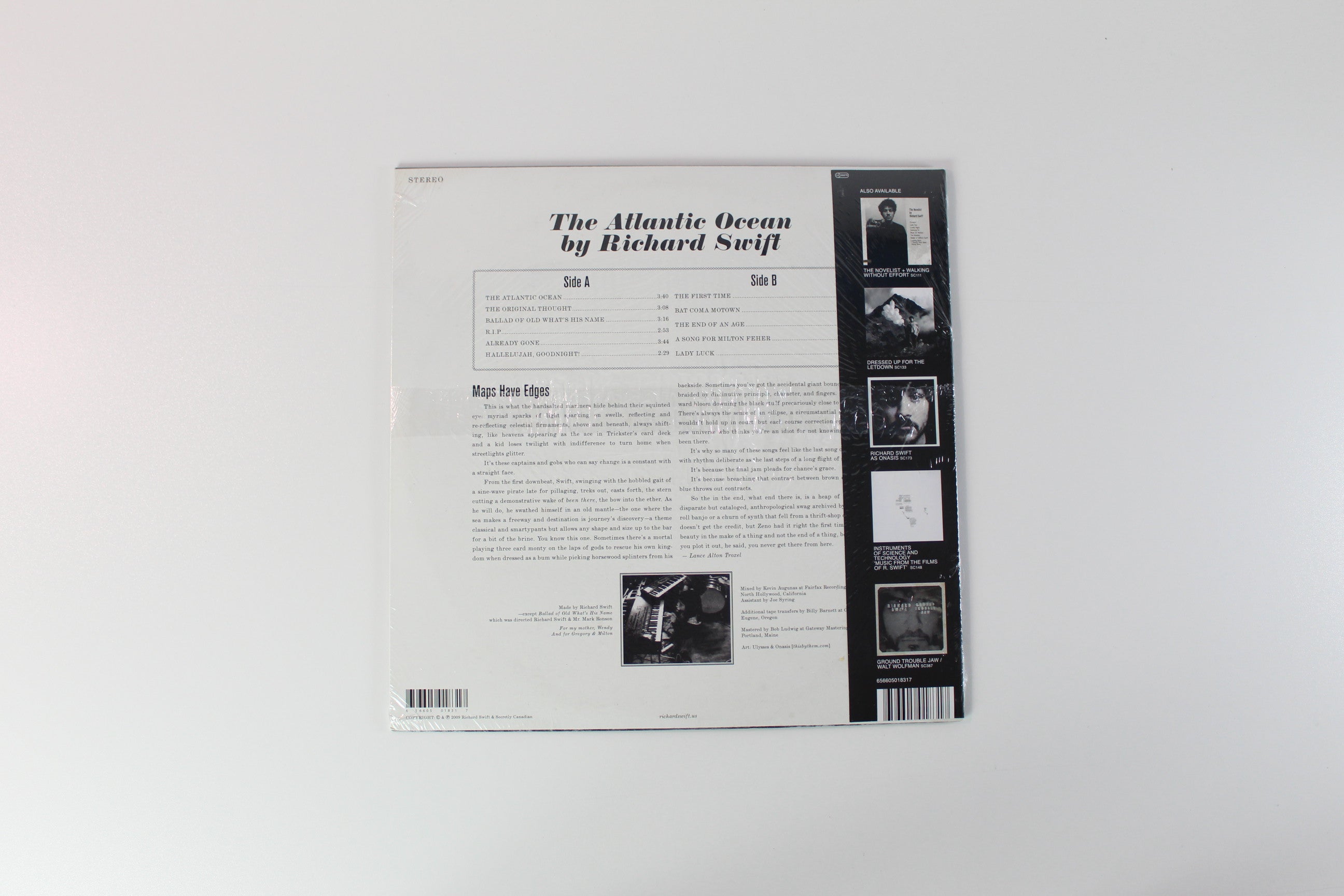 Richard Swift - The Atlantic Ocean on Secretly Canadian Reissue Sealed