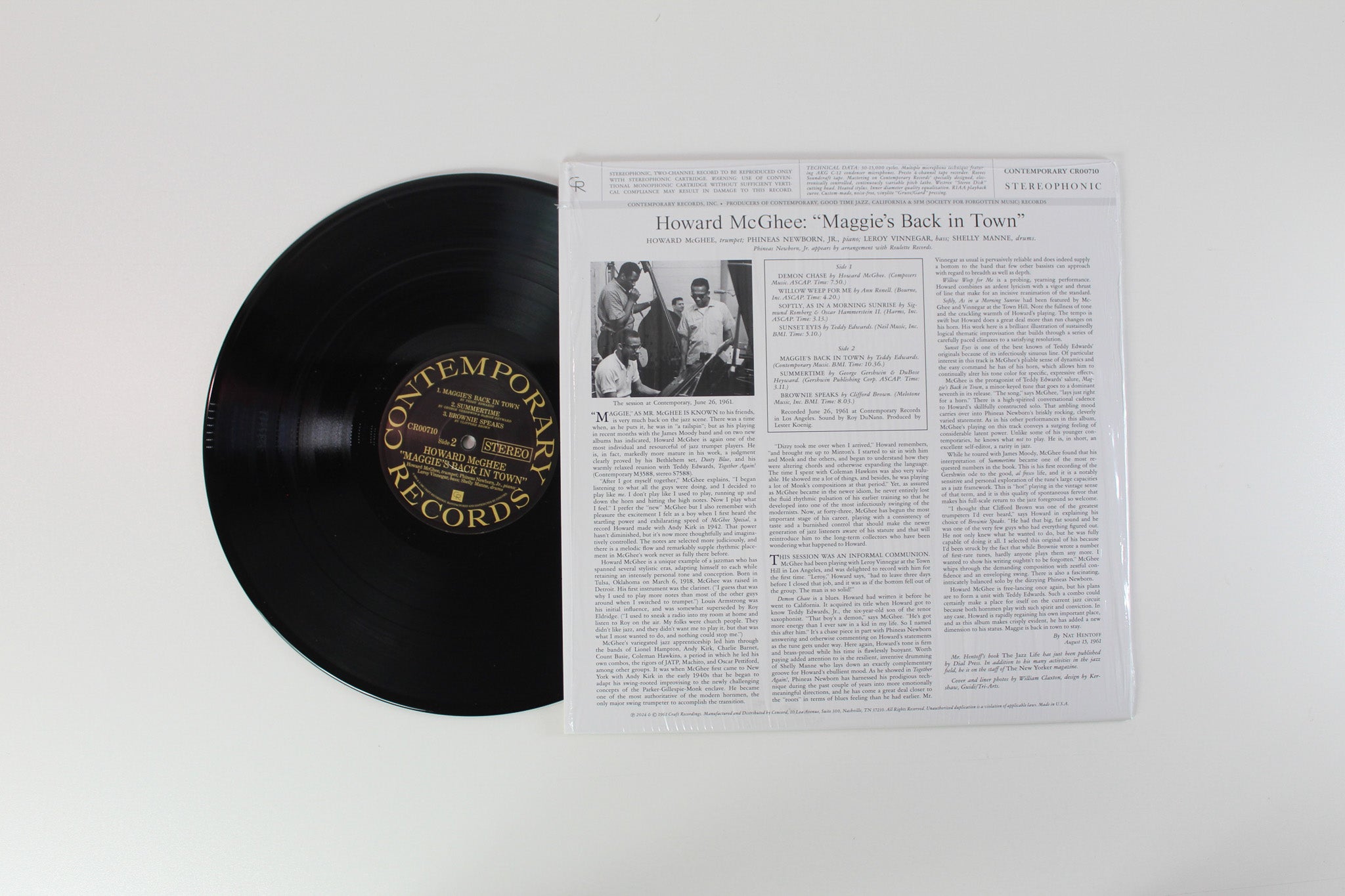 Howard McGhee - Maggie's Back In Town!! on Craft Recordings / Contemporary Records - Contemporary Records Acoustic Sounds Series