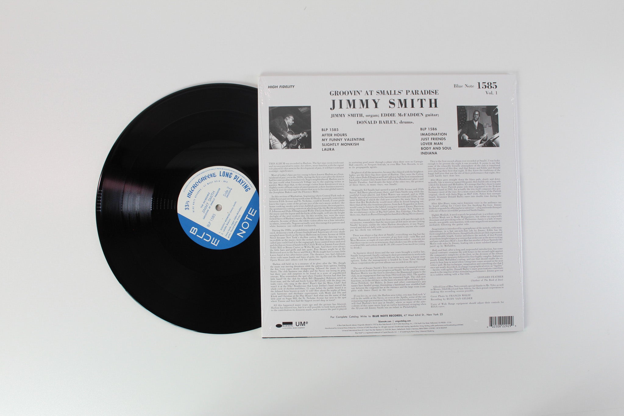 Jimmy Smith - Groovin' At Smalls' Paradise (Volume 1) on Blue Note - Blue Note 80 Vinyl Reissue Series