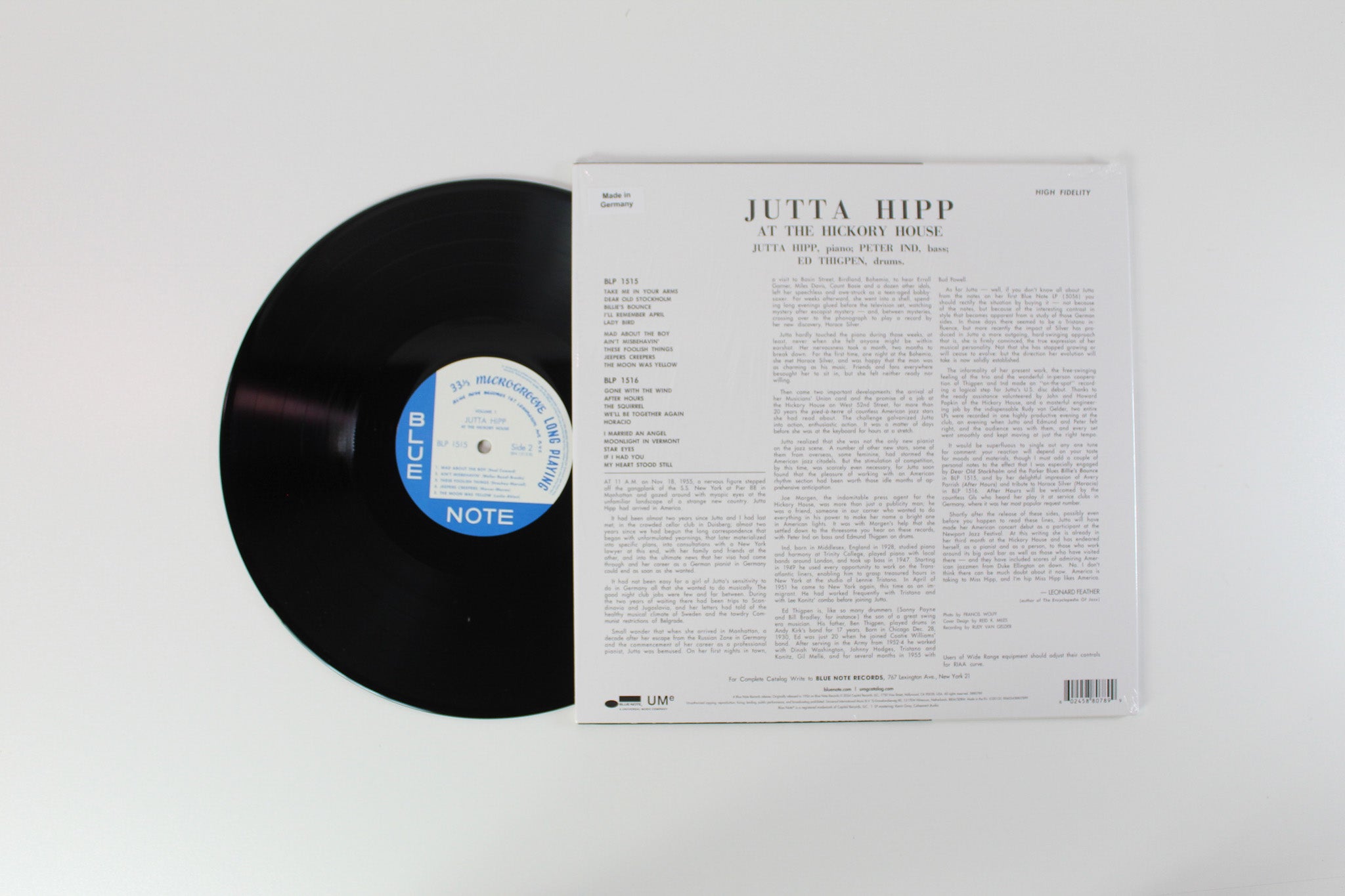 Jutta Hipp - At The Hickory House Volume 1 on Blue Note - Blue Note Classic Vinyl Series
