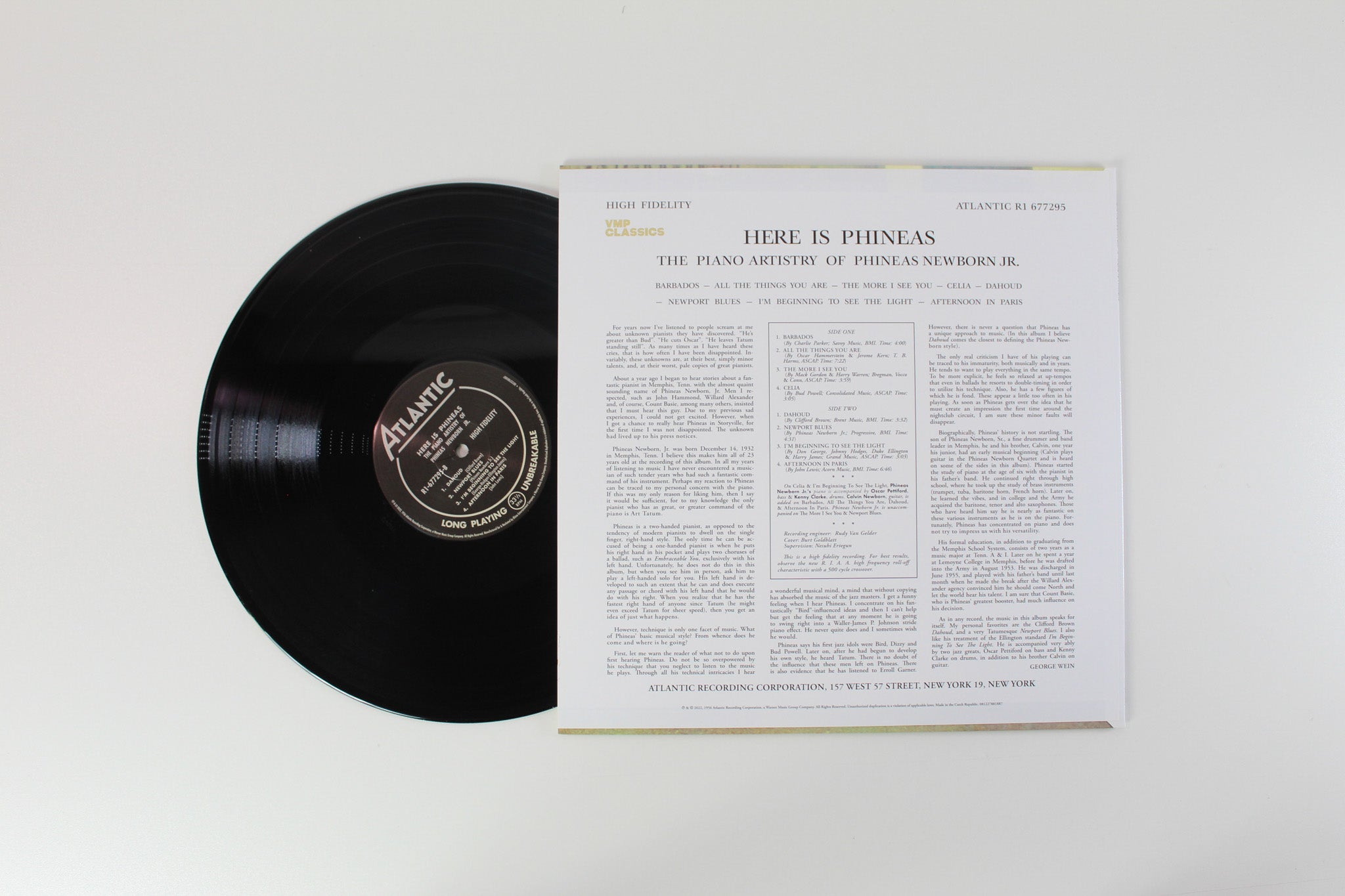 Phineas Newborn Jr. - Here Is Phineas (The Piano Artistry Of Phineas Newborn Jr.) on Atlantic - Vinyl Me, Please. Classics - Club Edition - Reissue