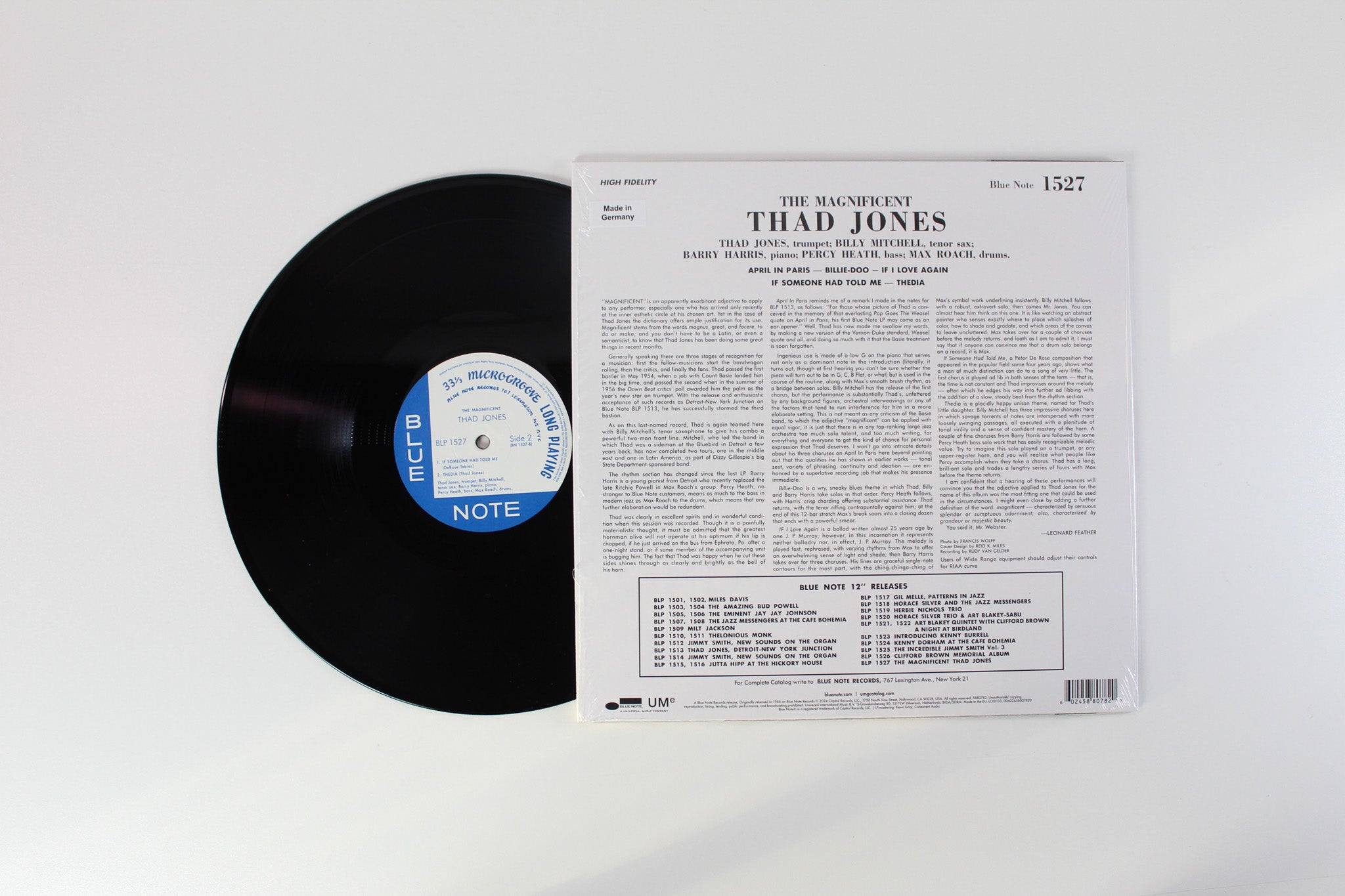 Thad Jones - The Magnificent Thad Jones on Blue Note - Blue Note Classic Vinyl Series