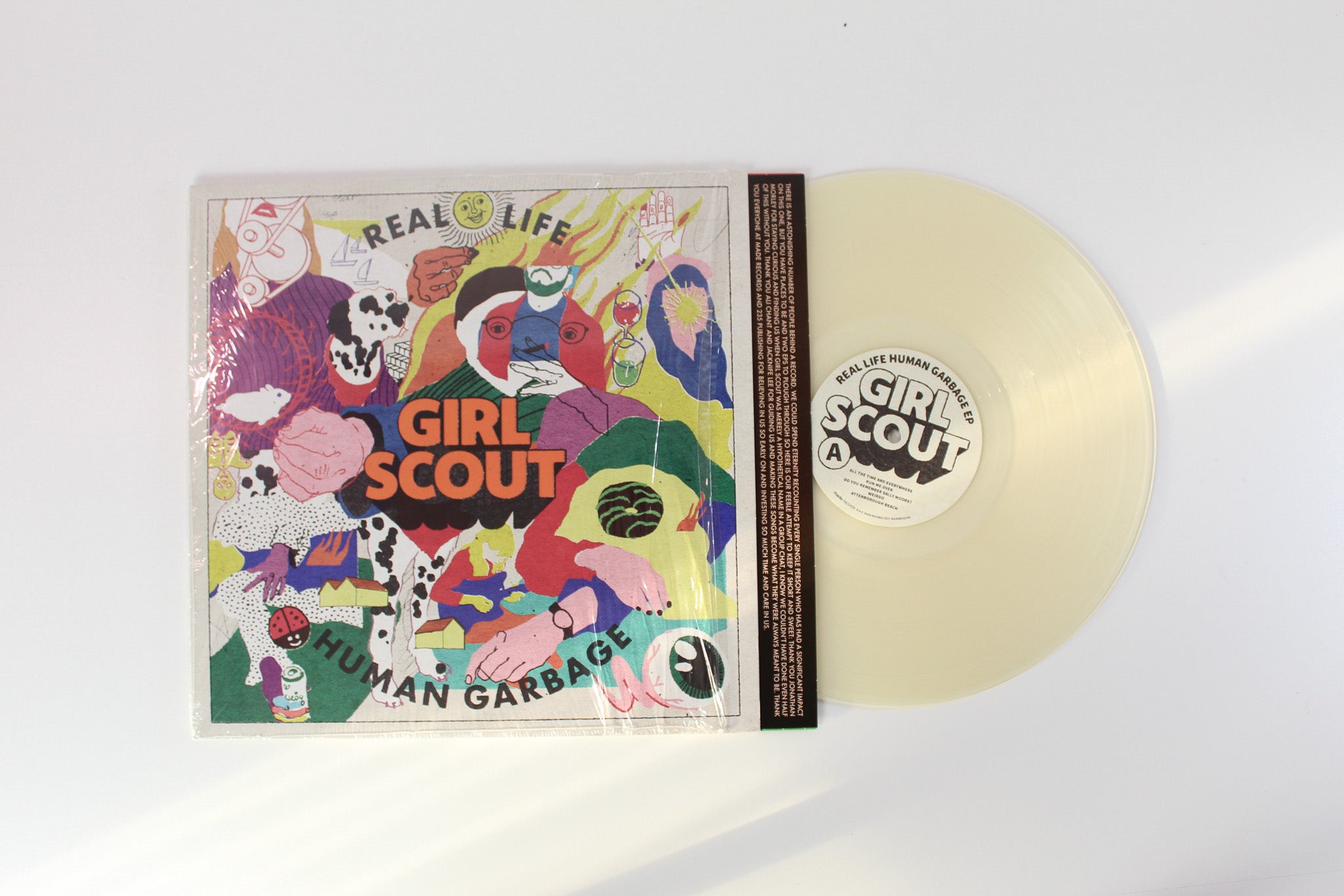 Girl Scout - Real Life Human Garbage / Granny Music on Made Records - Clear Vinyl