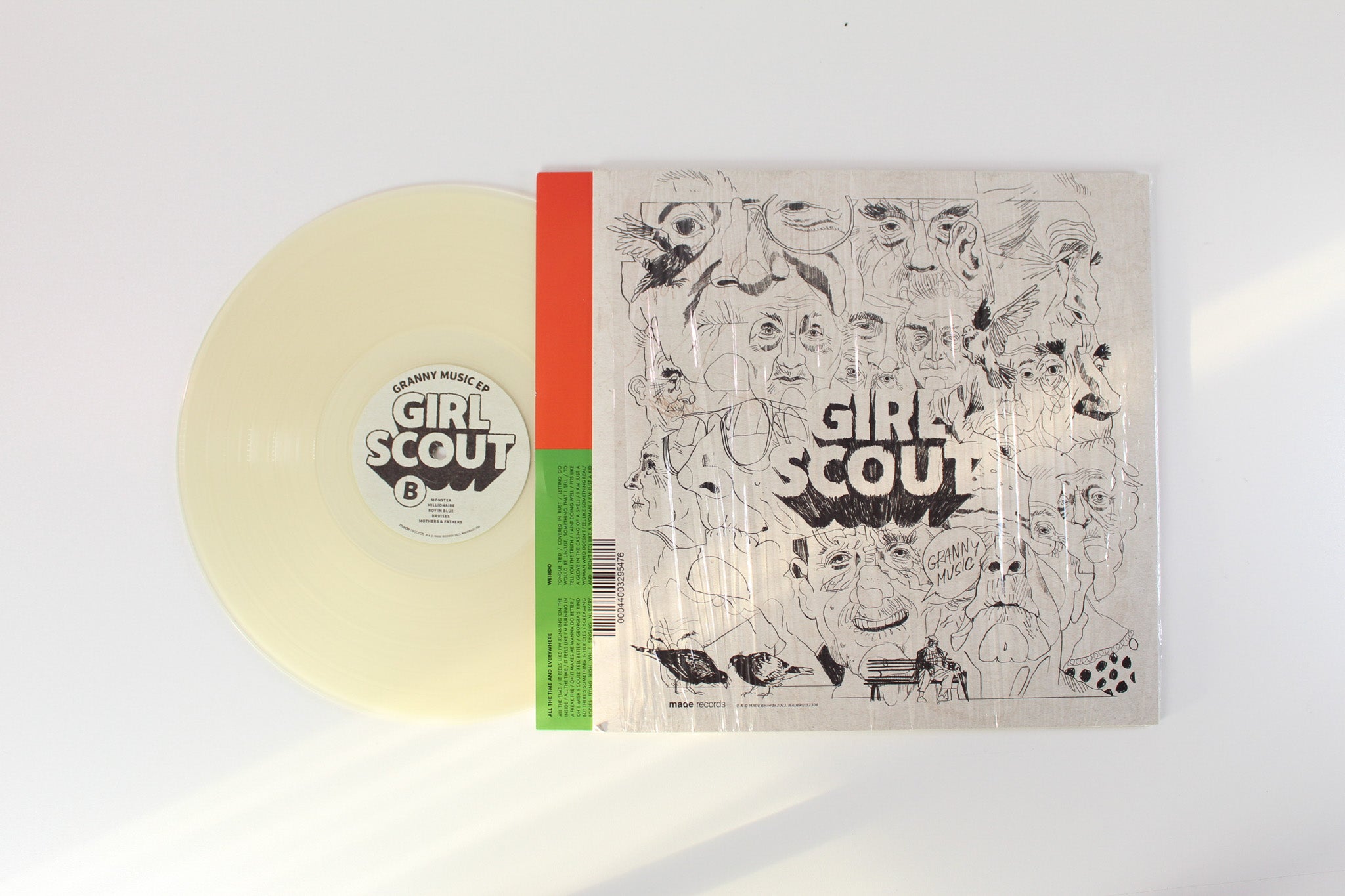 Girl Scout - Real Life Human Garbage / Granny Music on Made Records - Clear Vinyl