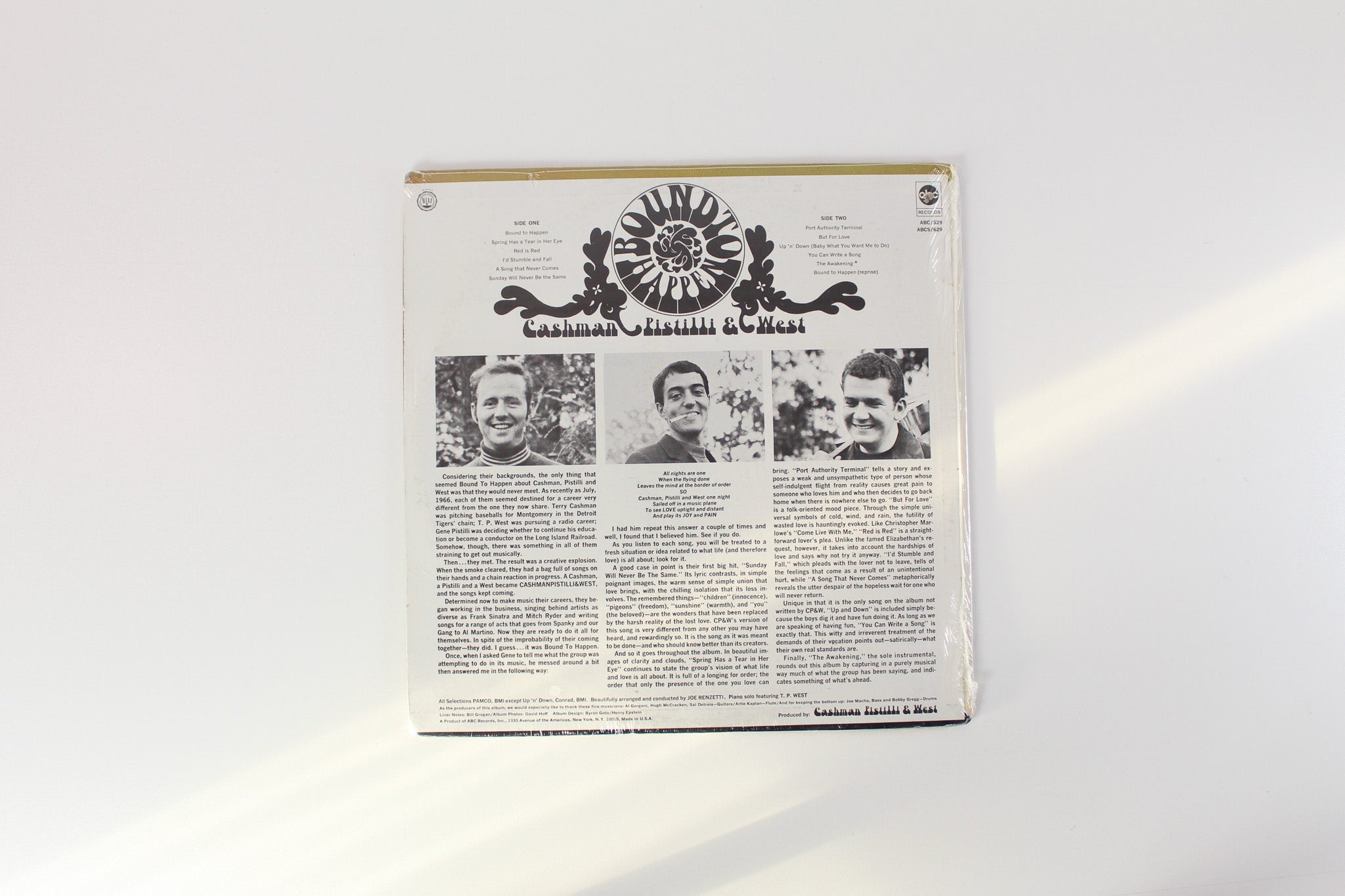 Cashman, Pistilli & West - Bound To Happen on ABC Records - Sealed