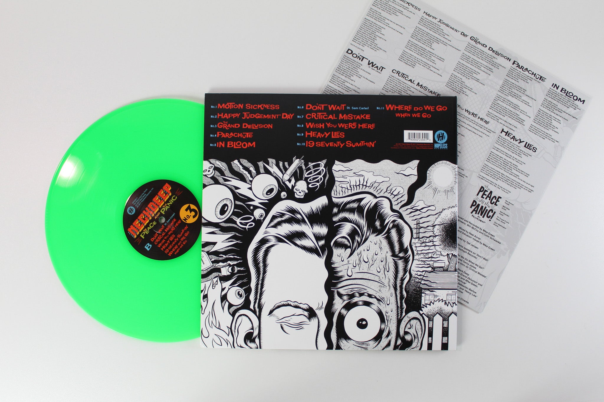 Neck Deep - The Peace And The Panic on Hopeless Records - Neon Green Vinyl