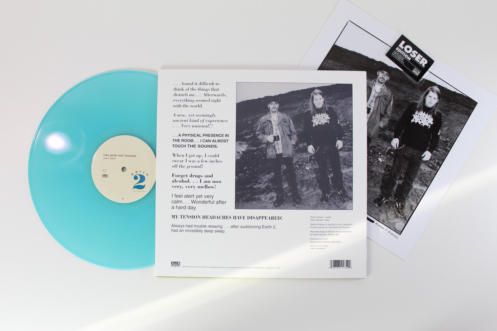 Earth - Earth 2 - Special Low Frequency Version on Sub Pop - Glacial Blue Vinyl