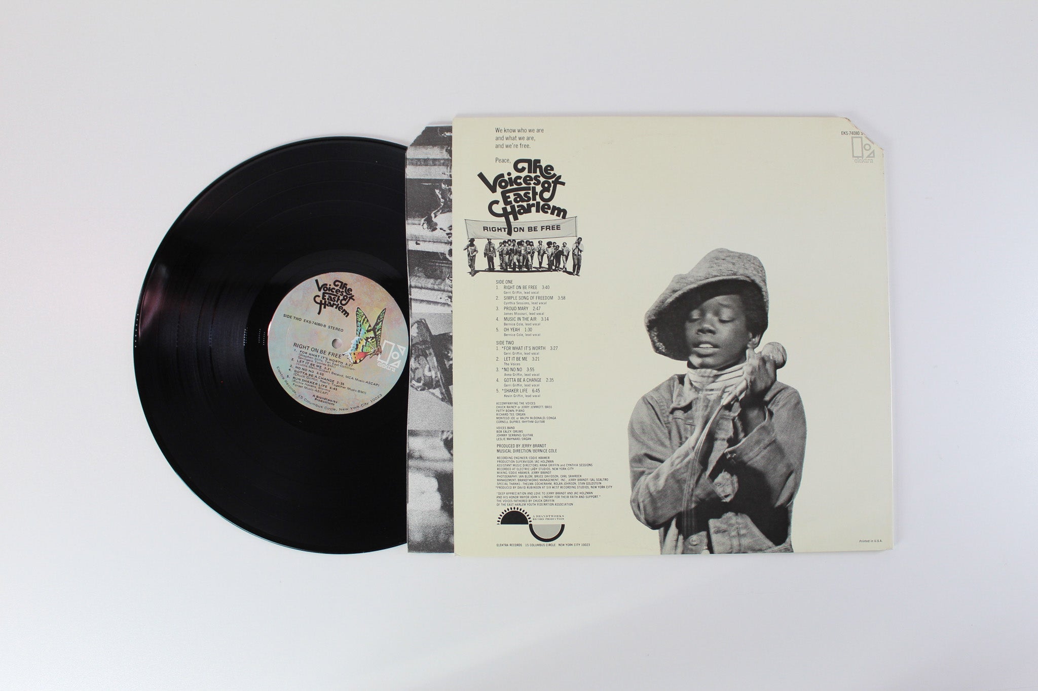 The Voices Of East Harlem - Right On Be Free on Elektra