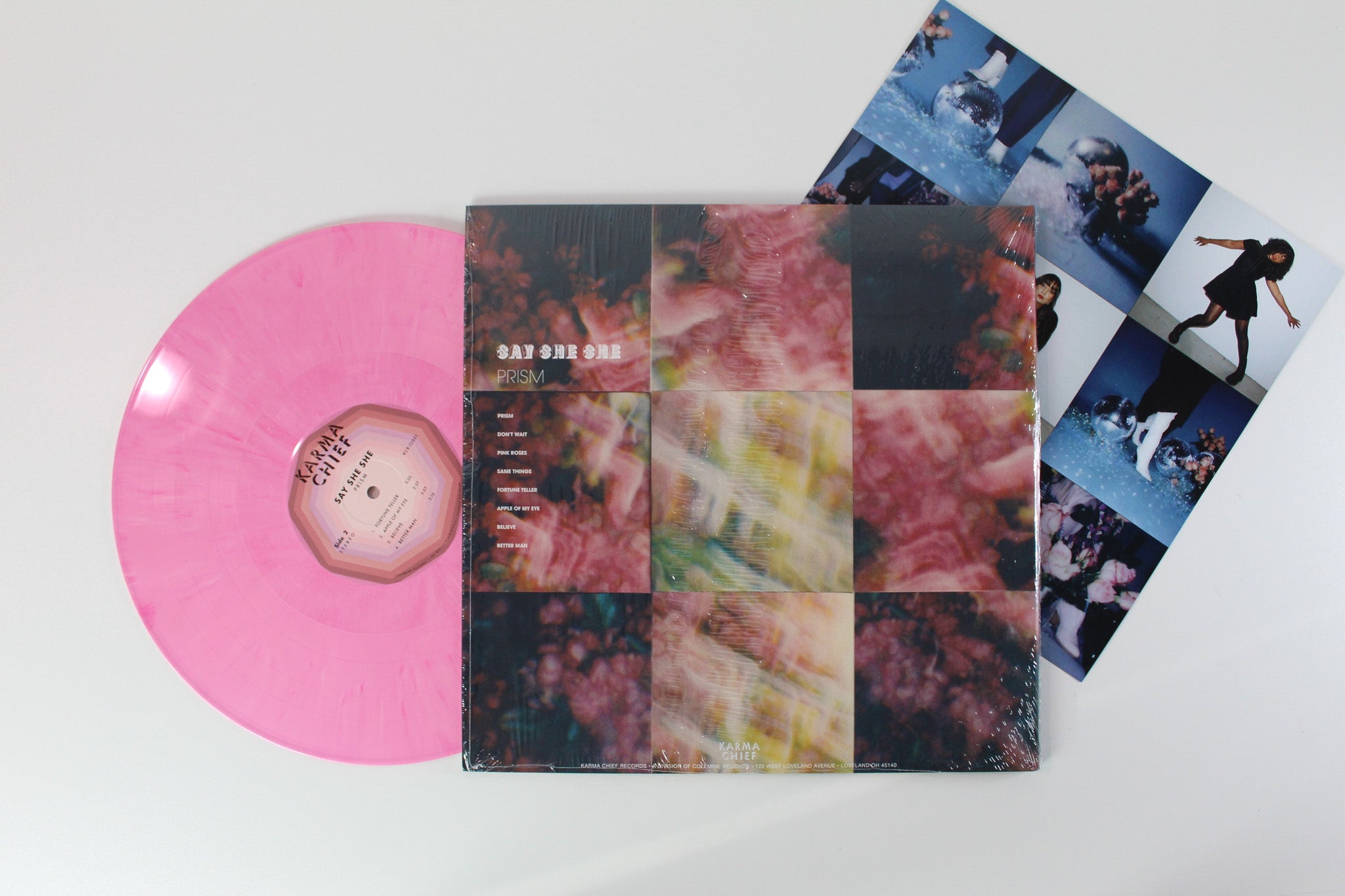 Say She She - Prism on Karma Chief Records - Pink Rose Vinyl