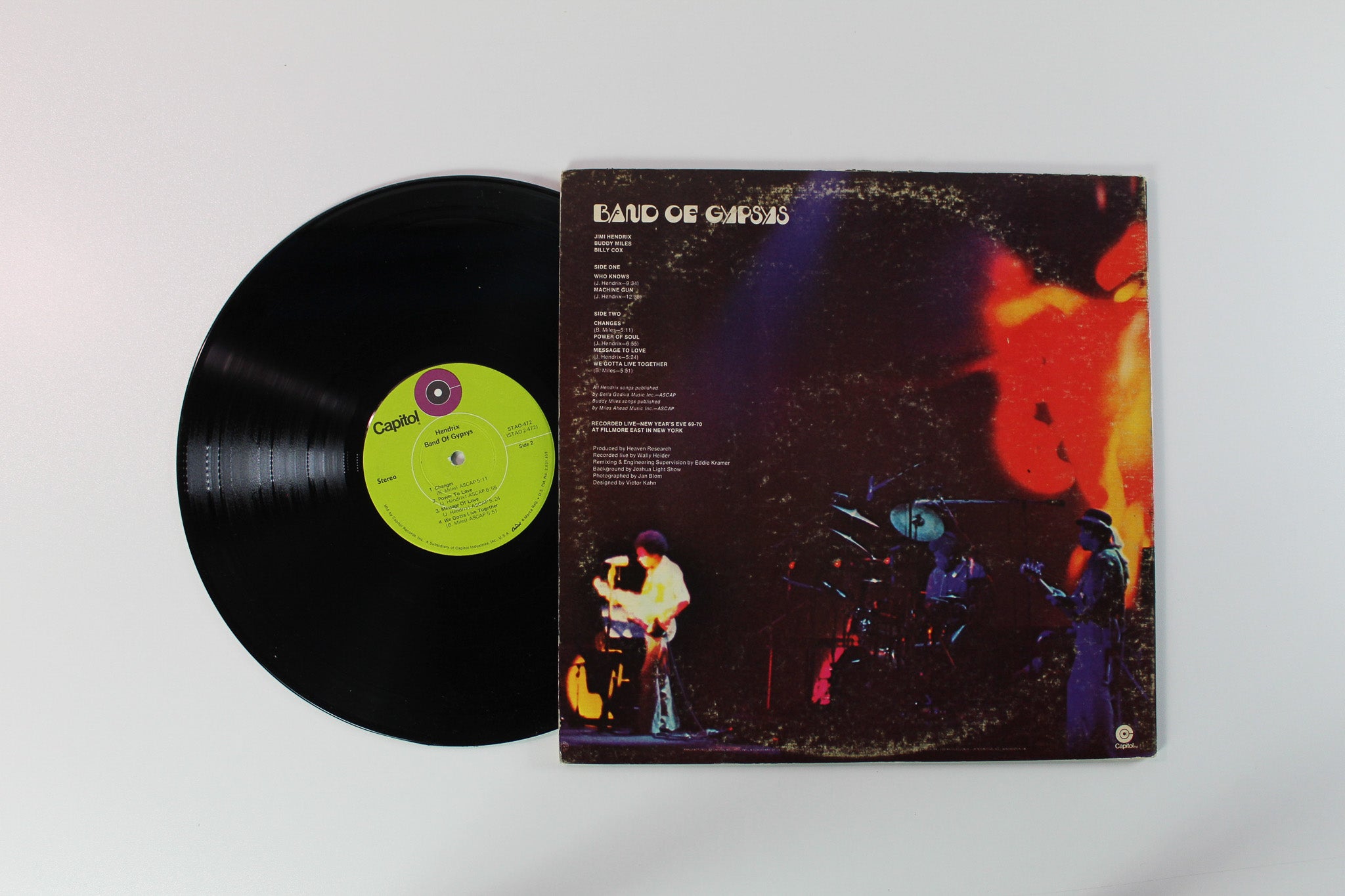 Jimi Hendrix - Band Of Gypsys on Capitol Records