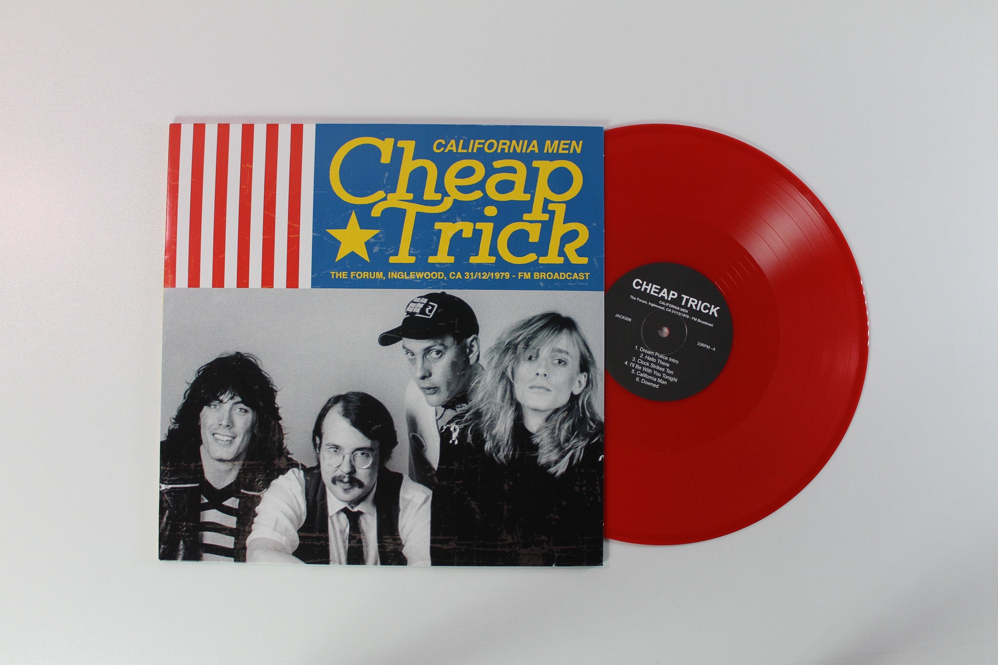Cheap Trick - California Men on Dear Boss. - Red Vinyl Unofficial pressing