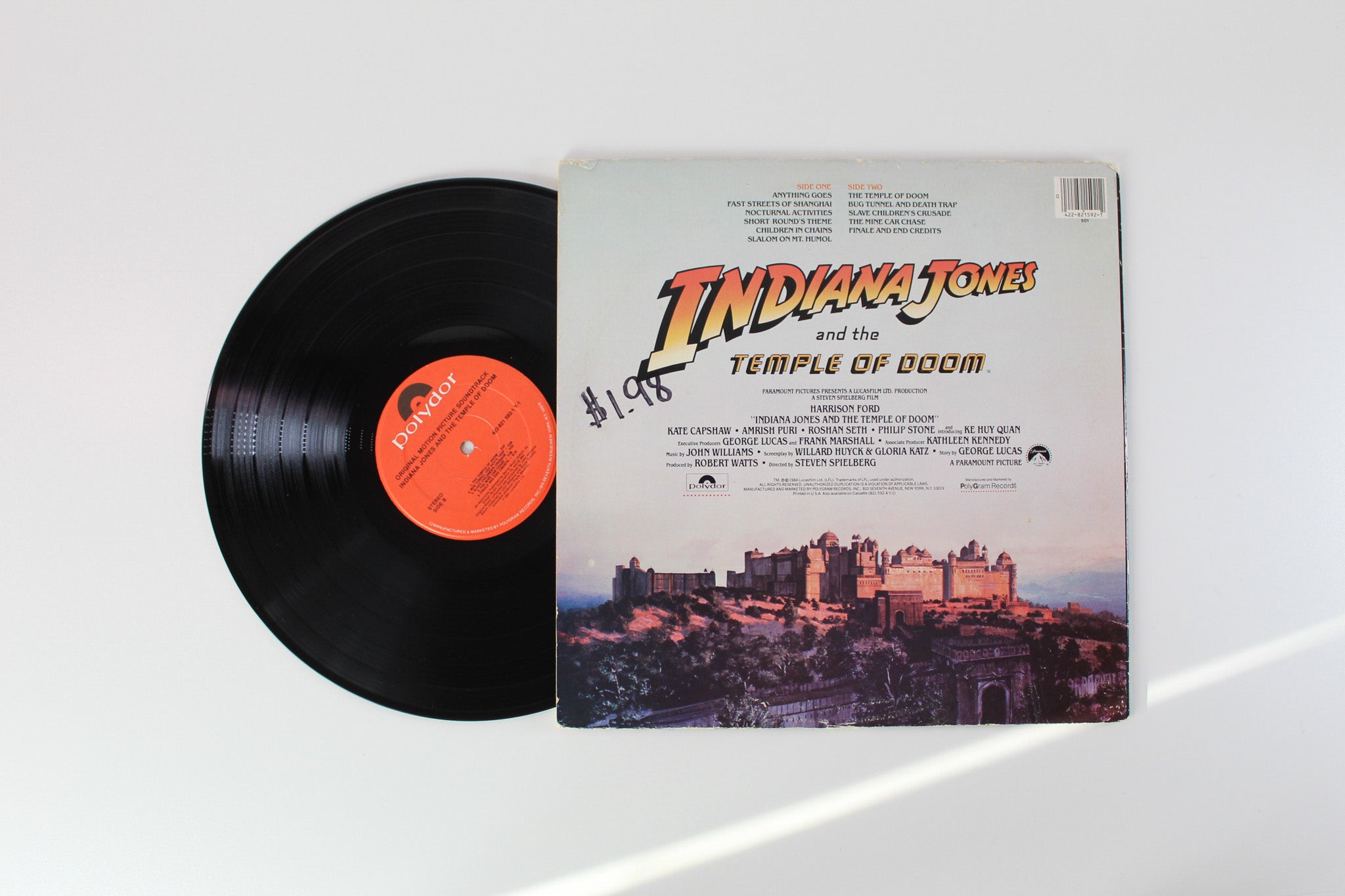John Williams - Indiana Jones And The Temple Of Doom (The Original Motion Picture Soundtrack) on Polydor