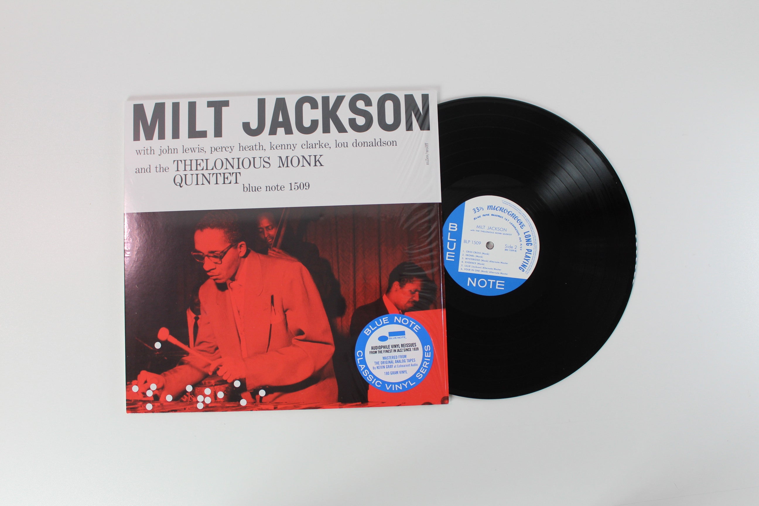 Milt Jackson - Milt Jackson With John Lewis, Percy Heath, Kenny Clarke, Lou Donaldson And The Thelonious Monk Quintet on Blue Note Classic Vinyl Series – 180g – Mono – Reissue