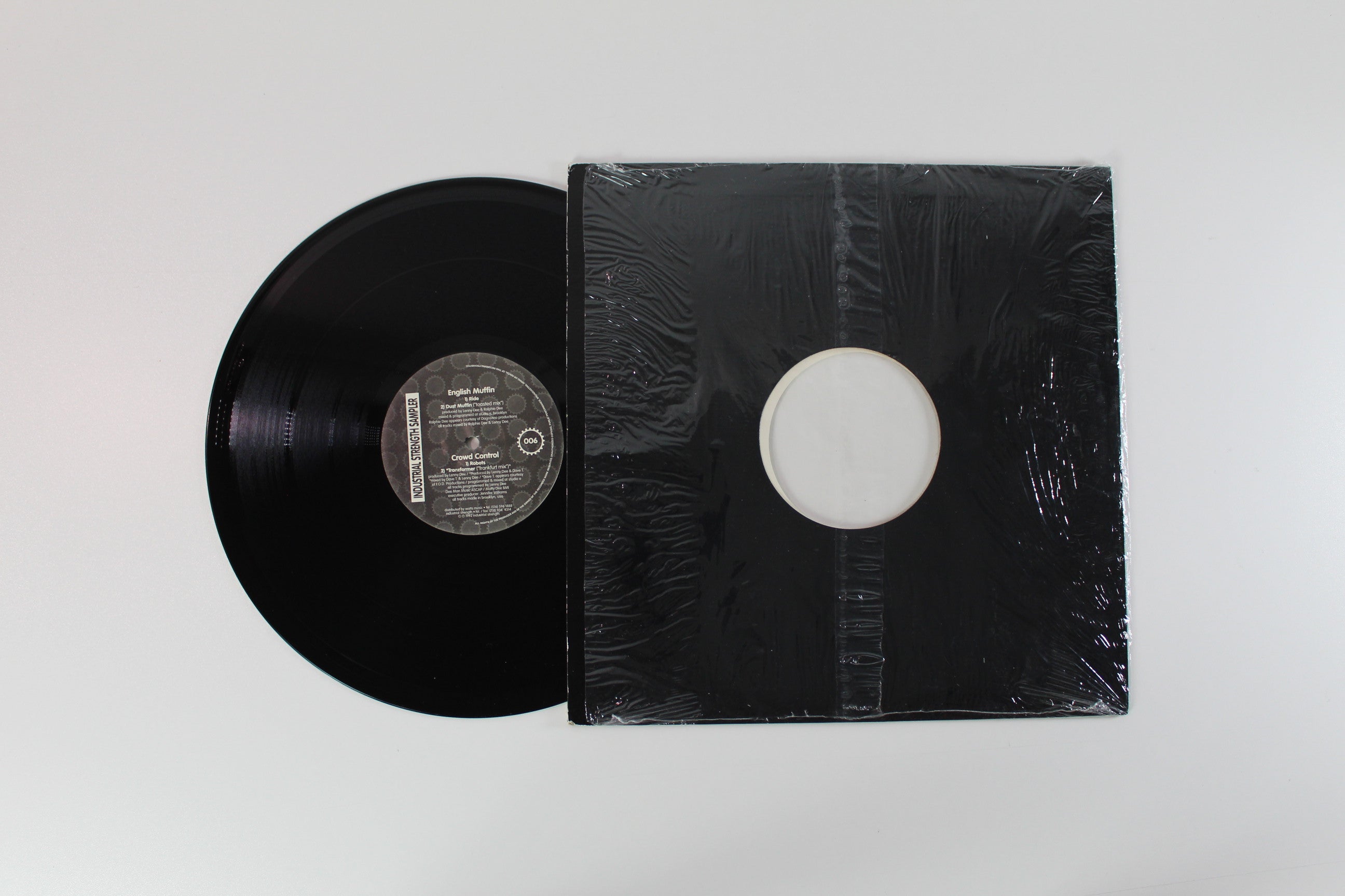 English Muffin, Crowd Control - Industrial Strength Sampler on Industrial Strength Records – 45 RPM