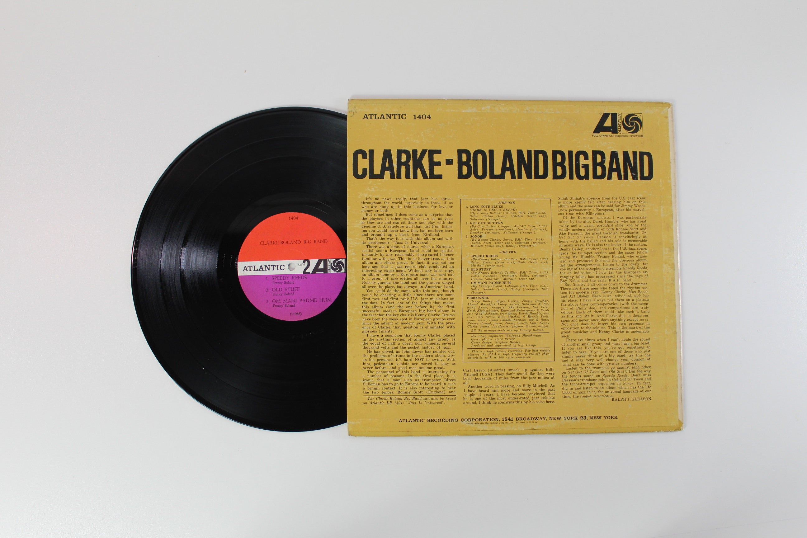 Clarke-Boland Big Band - Handle With Care on Atlantic – Mono