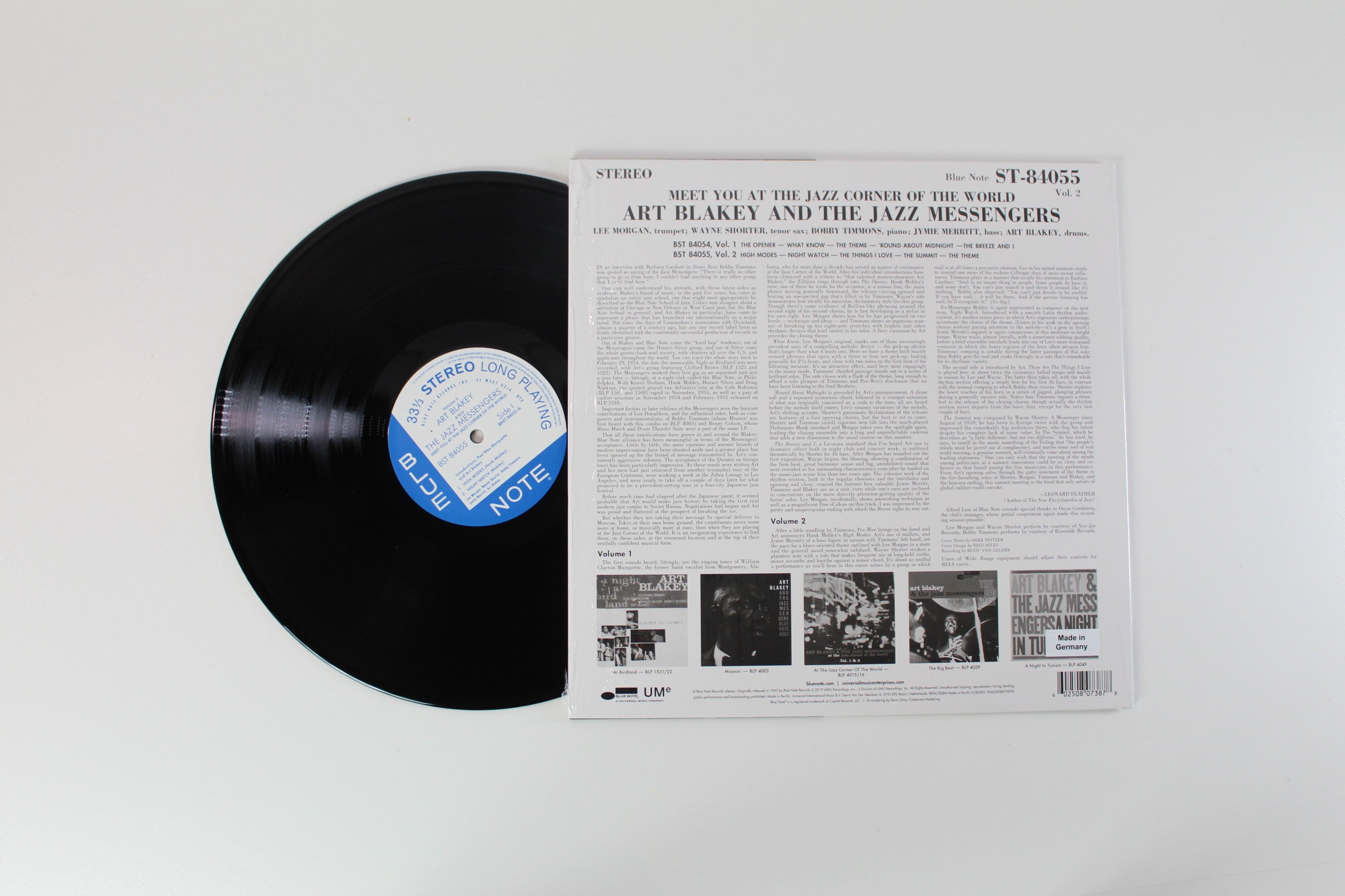 Art Blakey & The Jazz Messengers - Meet You At The Jazz Corner Of The World (Volume 2) on Blue Note – Blue Note 80 Vinyl Reissue Series – 180g – Reissue