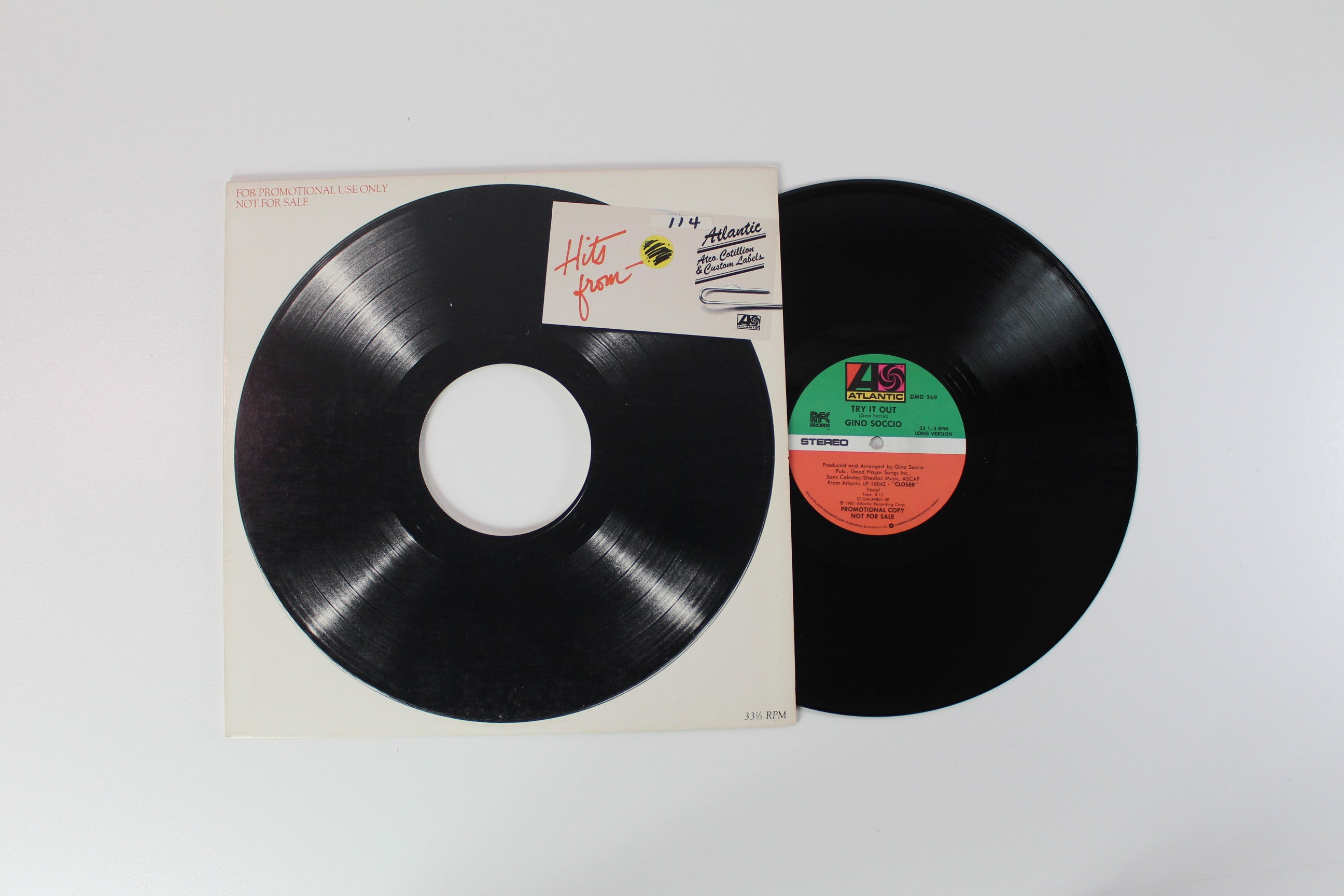 Gino Soccio - Try It Out on Atlantic / RFC Records – Promo - 12" Single