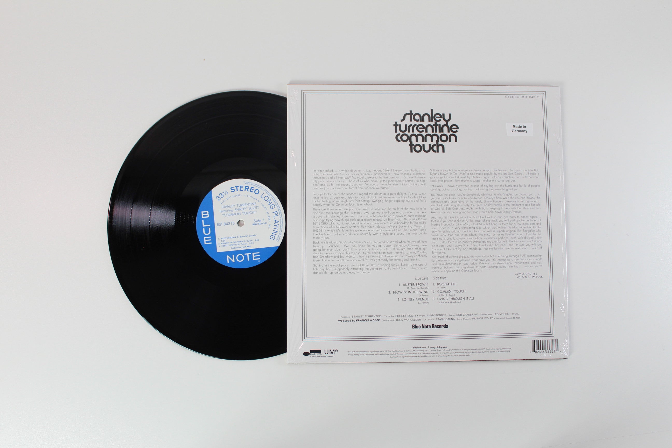 Stanley Turrentine, Shirley Scott - Common Touch on Blue Note – Blue Note Classic Vinyl Series – 180 g – Reissue