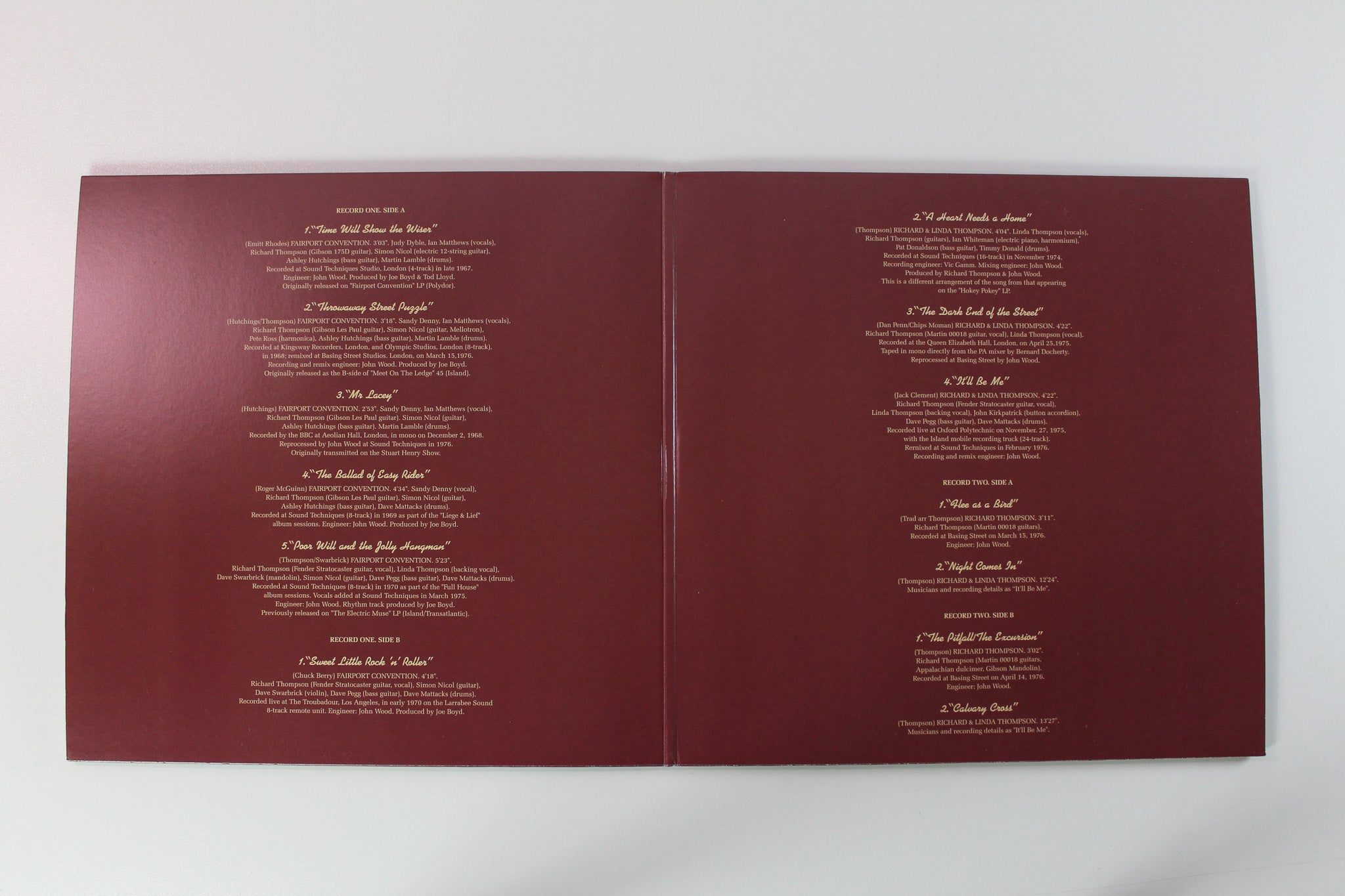 Richard Thompson - (Guitar, Vocal) A Collection Of Unreleased And Rare Material 1967-1976 on Island Records