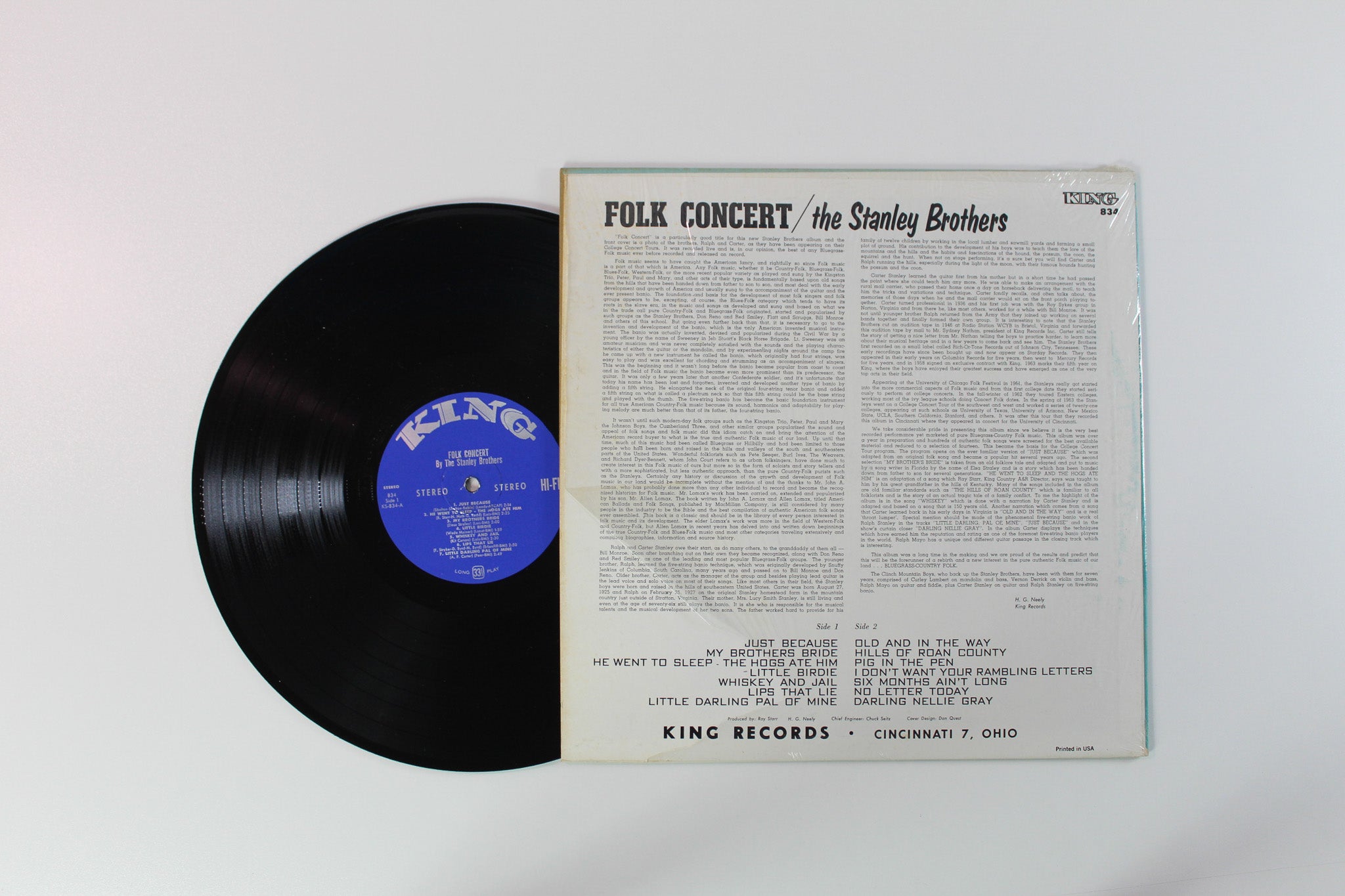 The Stanley Brothers - Folk Concert on King Records - Stereo