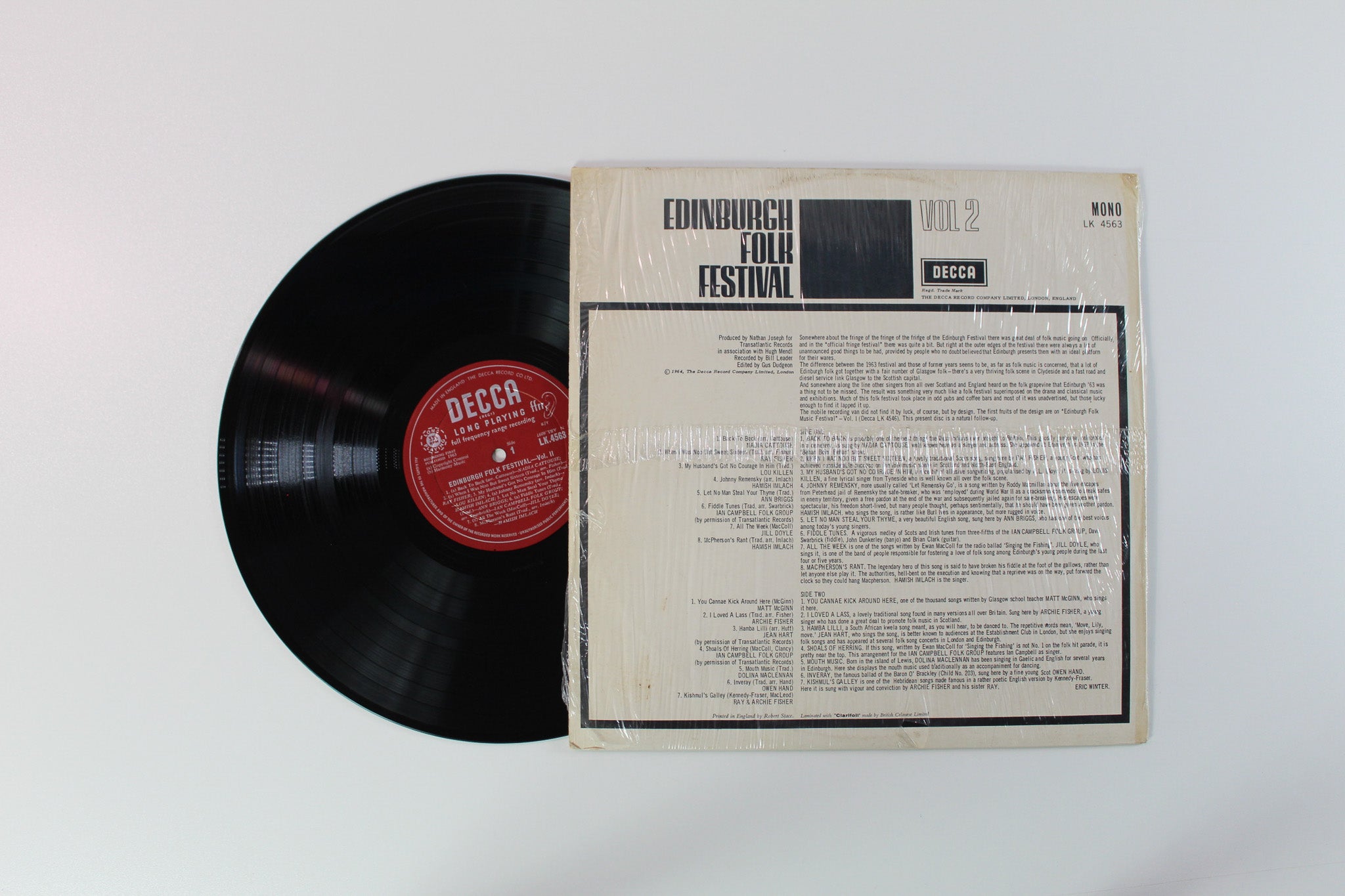 Various - Edinburgh Folk Festival Vol 2 on Decca - UK pressing