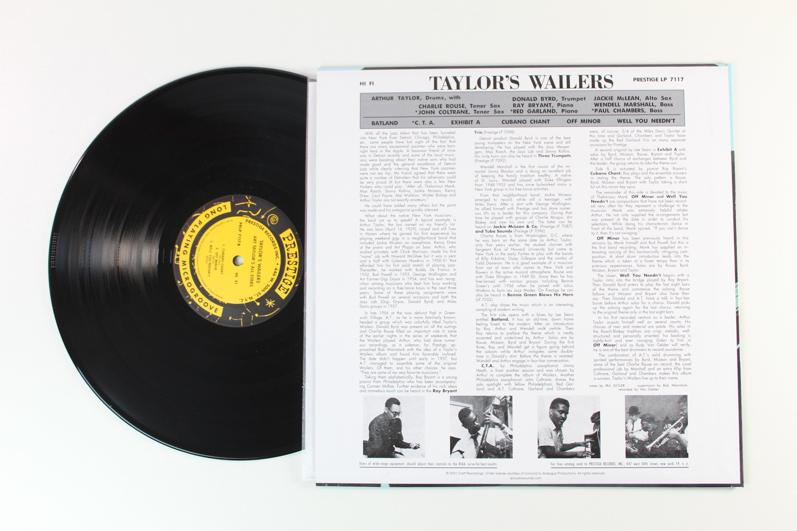 Art Taylor - Taylor's Wailers on Prestige Analogue Productions Ltd Reissue