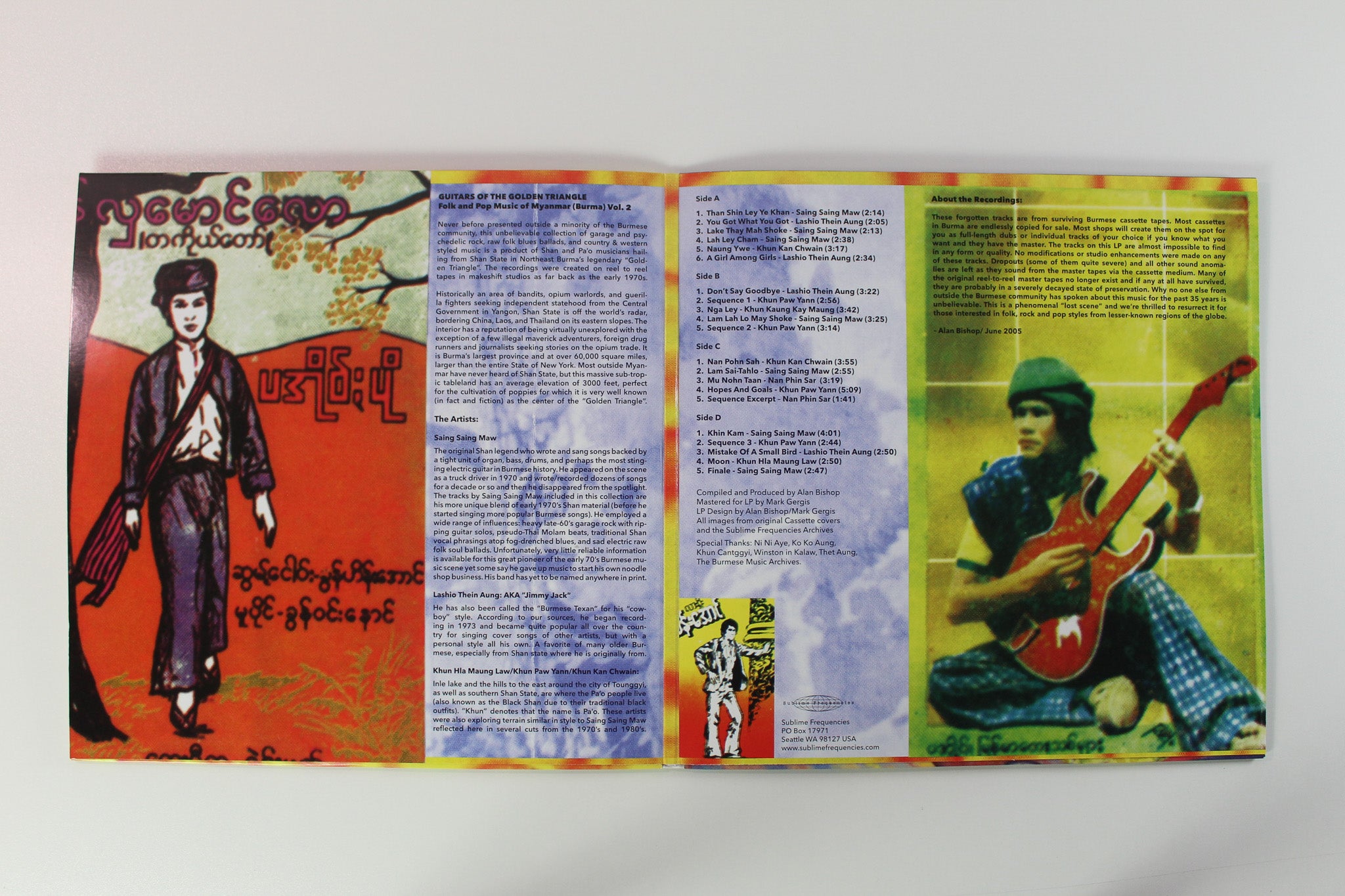Various - Guitars Of The Golden Triangle · Folk And Pop Music Of Myanmar (Burma) Vol. 2 on Sublime Frequencies