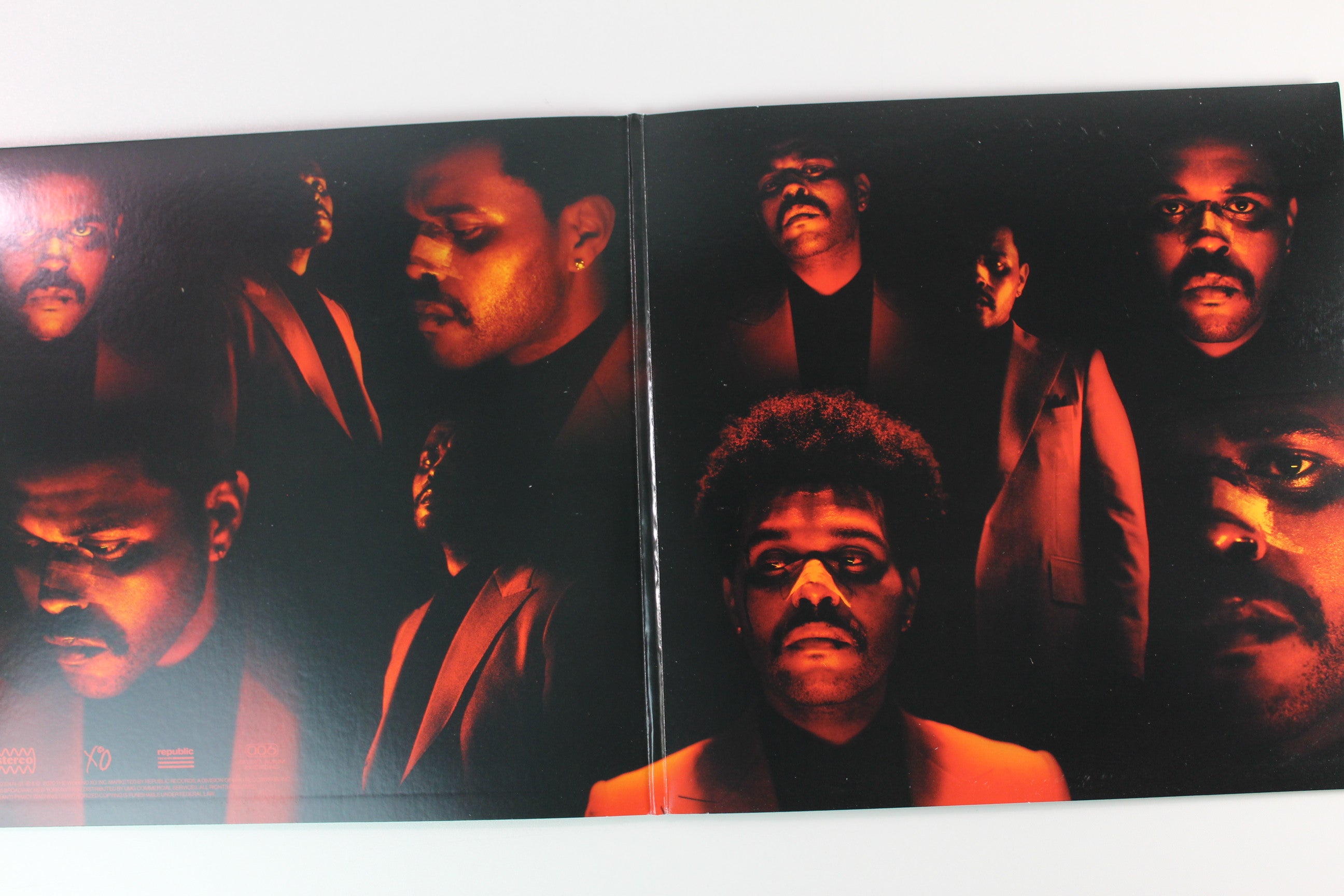 The Weeknd - After Hours on XO Republic Ltd Gold With Red Splatter