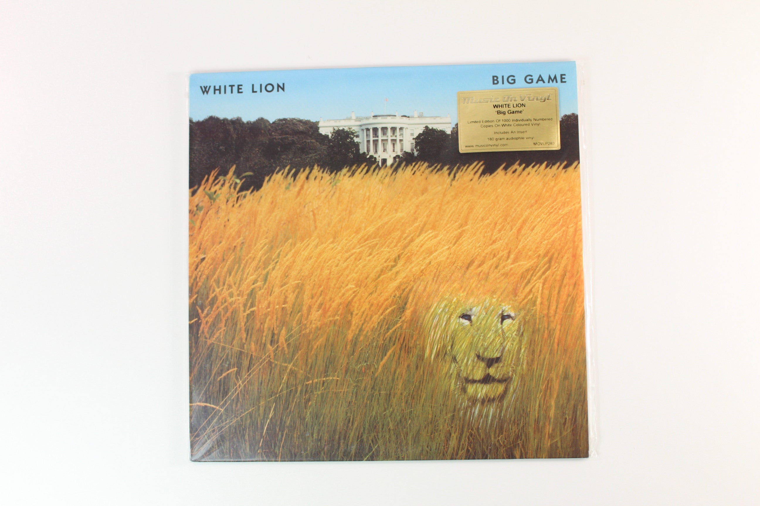 White Lion - Big Game on Music on Vinyl Ltd Numbered White Vinyl Reissue