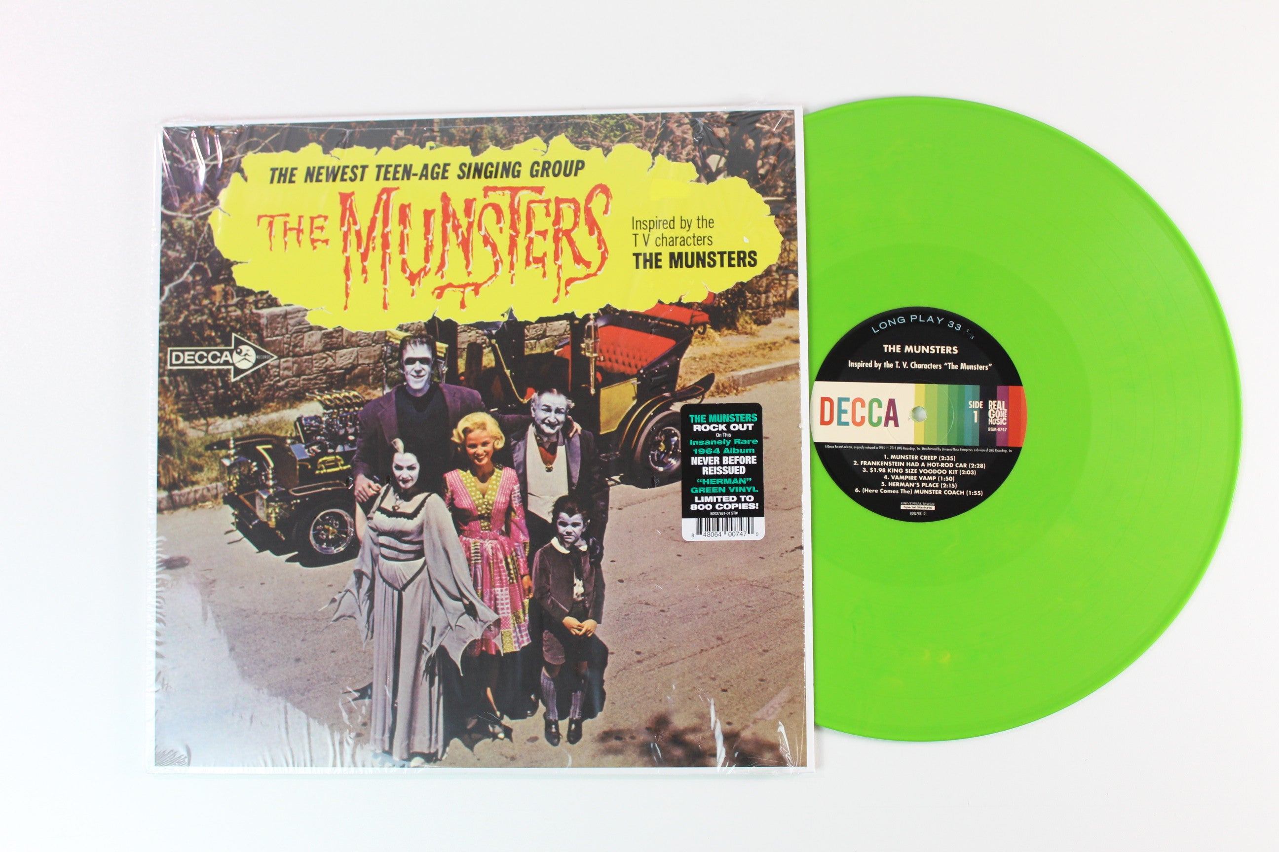The Munsters - The Munsters on Decca Real Gone Music Ltd Herman Green Vinyl Reissue