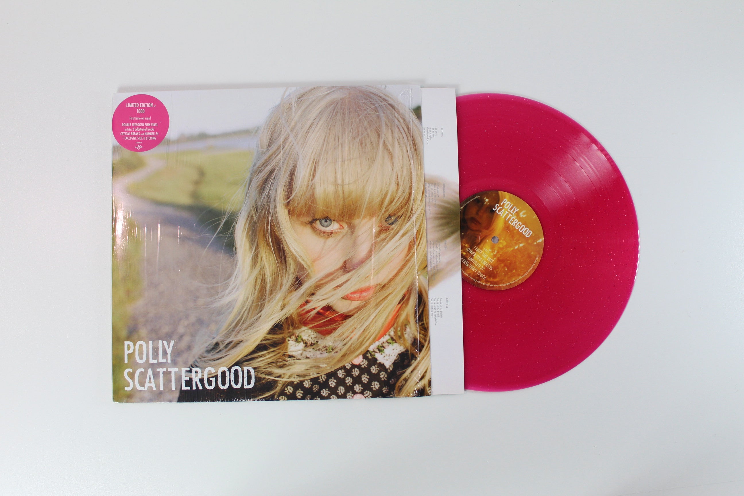 Polly Scattergood - Polly Scattergood on Mute – Pink sparkle Vinyl