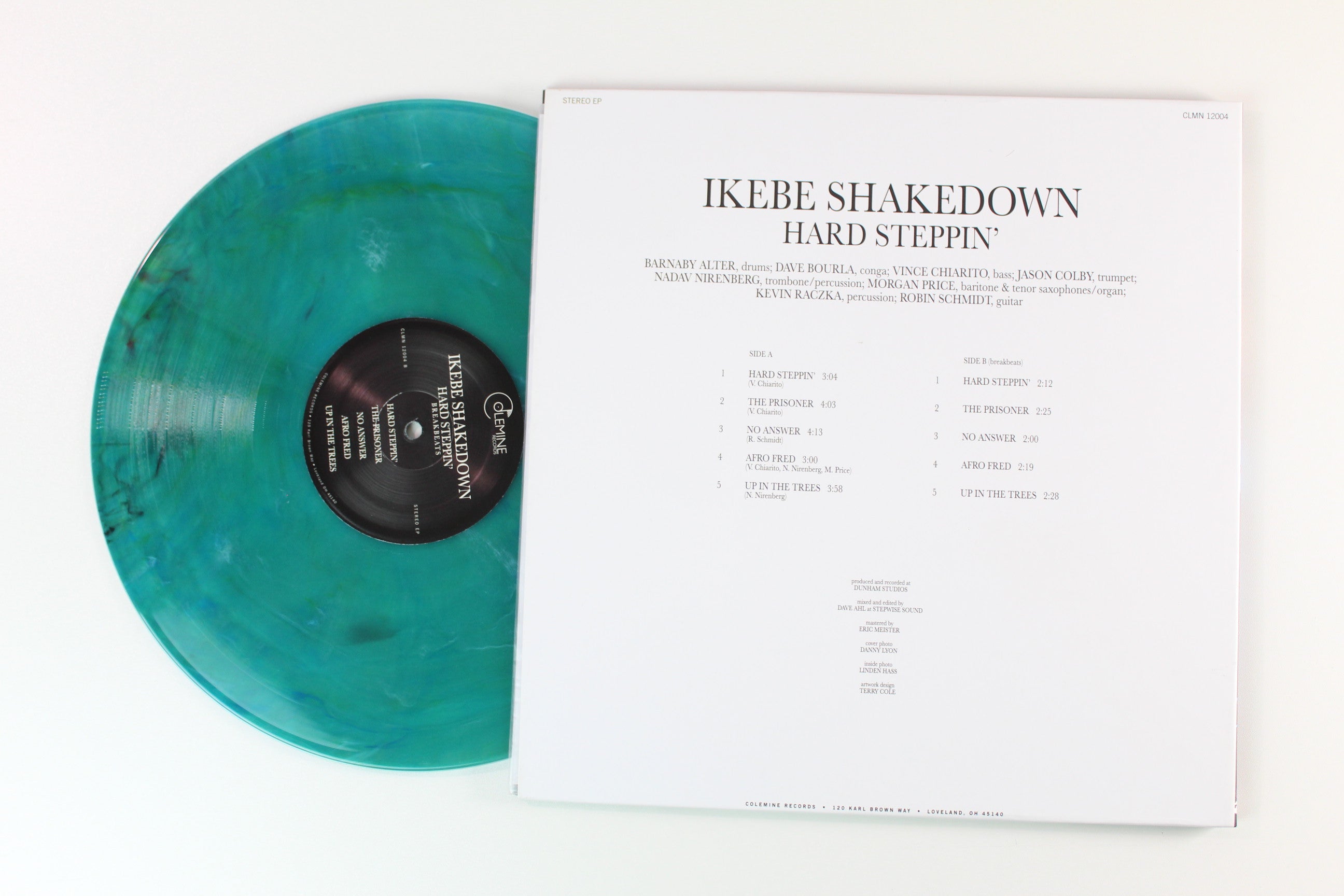 Ikebe Shakedown - Hard Steppin' on Colemine Ltd Green Marbled