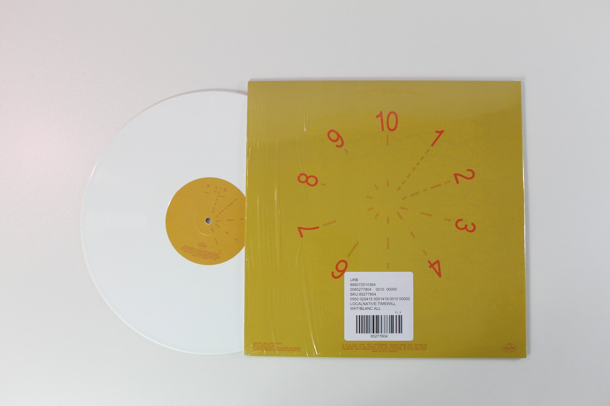 Local Natives - Time Will Wait For No One on Loma Vista - White Vinyl