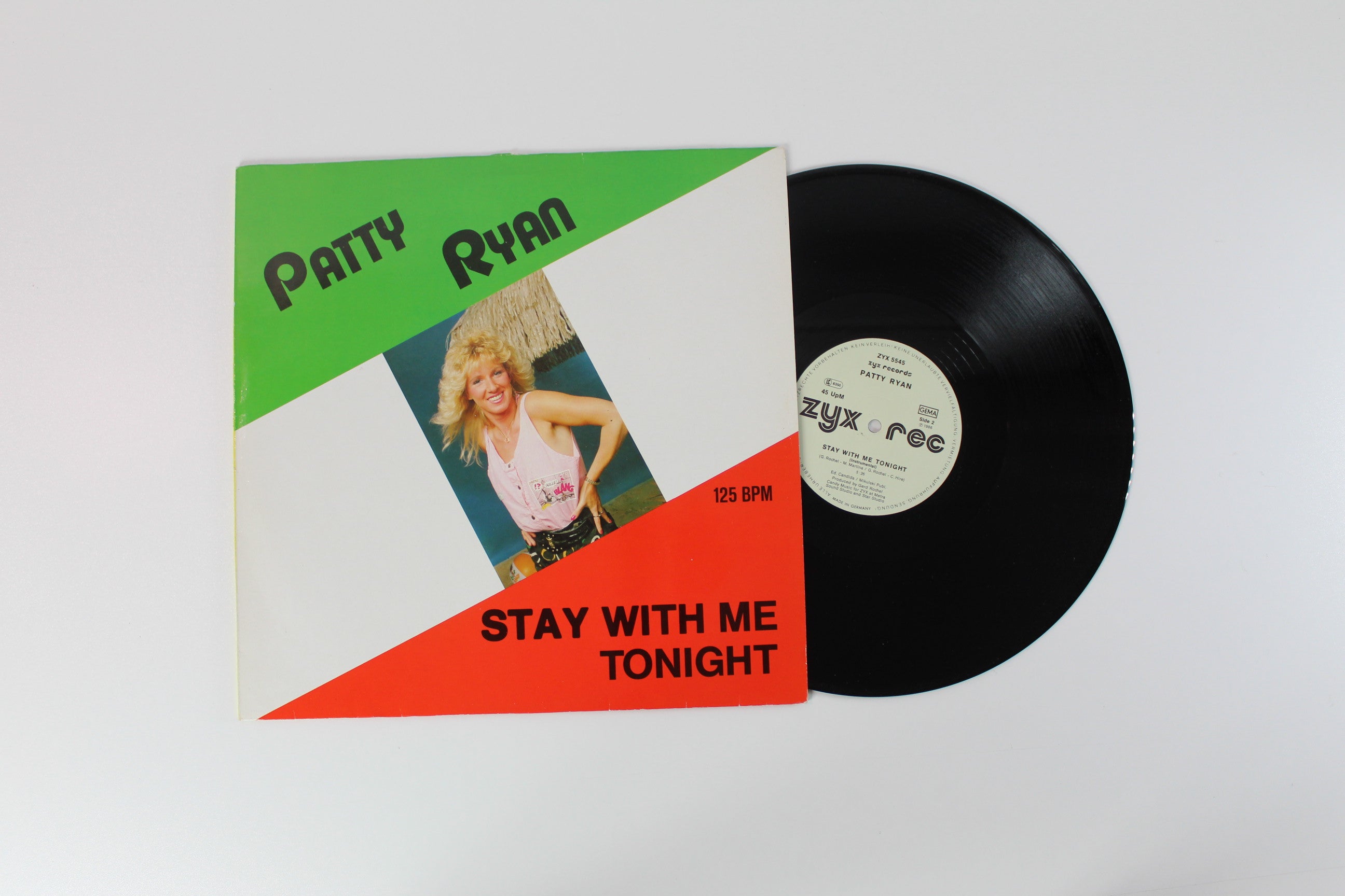 Patty Ryan - Stay With Me Tonight on ZYX Records - 12" Single