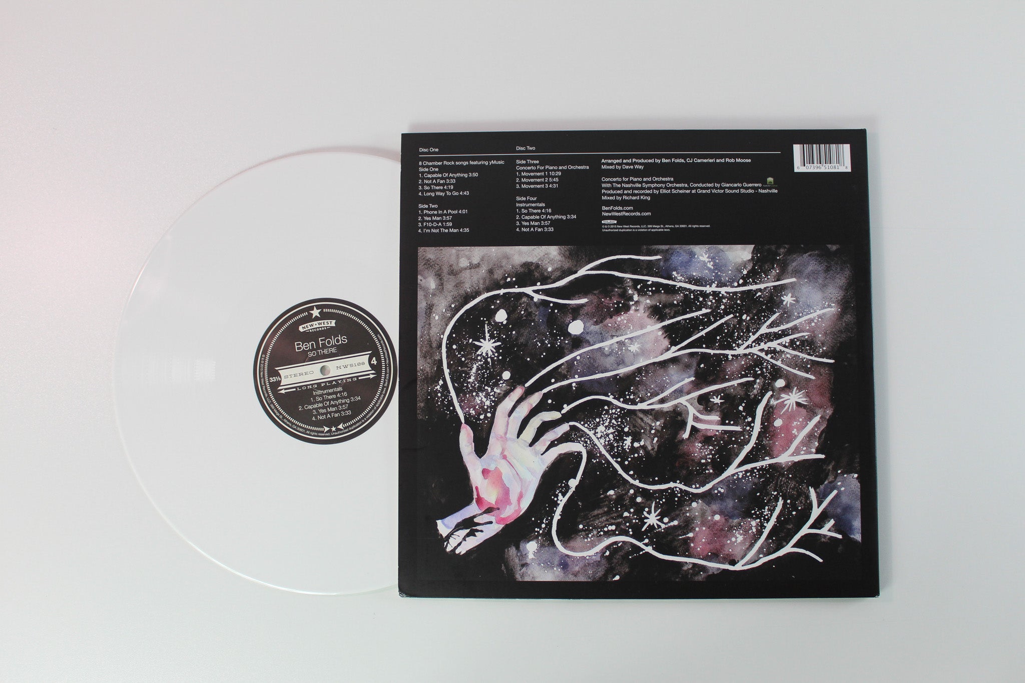 Ben Folds - So There on New West Records - White Vinyl
